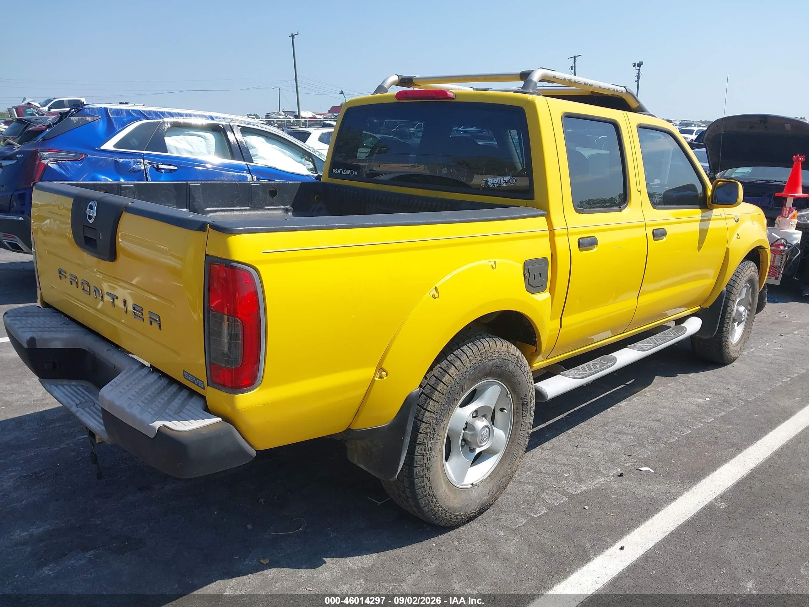 2001 Nissan Frontier Se-v6 Yellow vin: 1N6ED27T41C349617