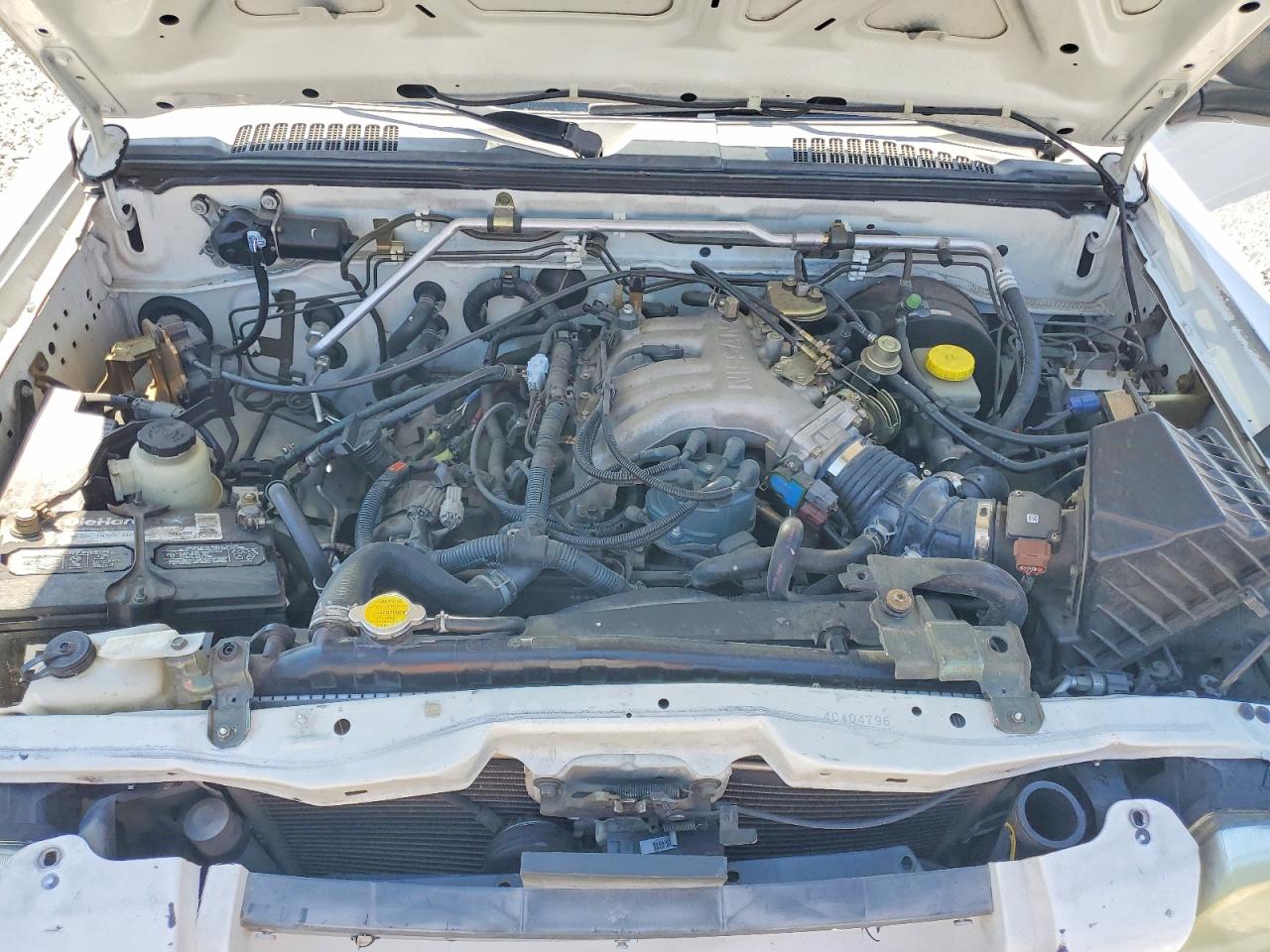 2004 Nissan Frontier Crew Cab Xe V6 White vin: 1N6ED27T44C404796