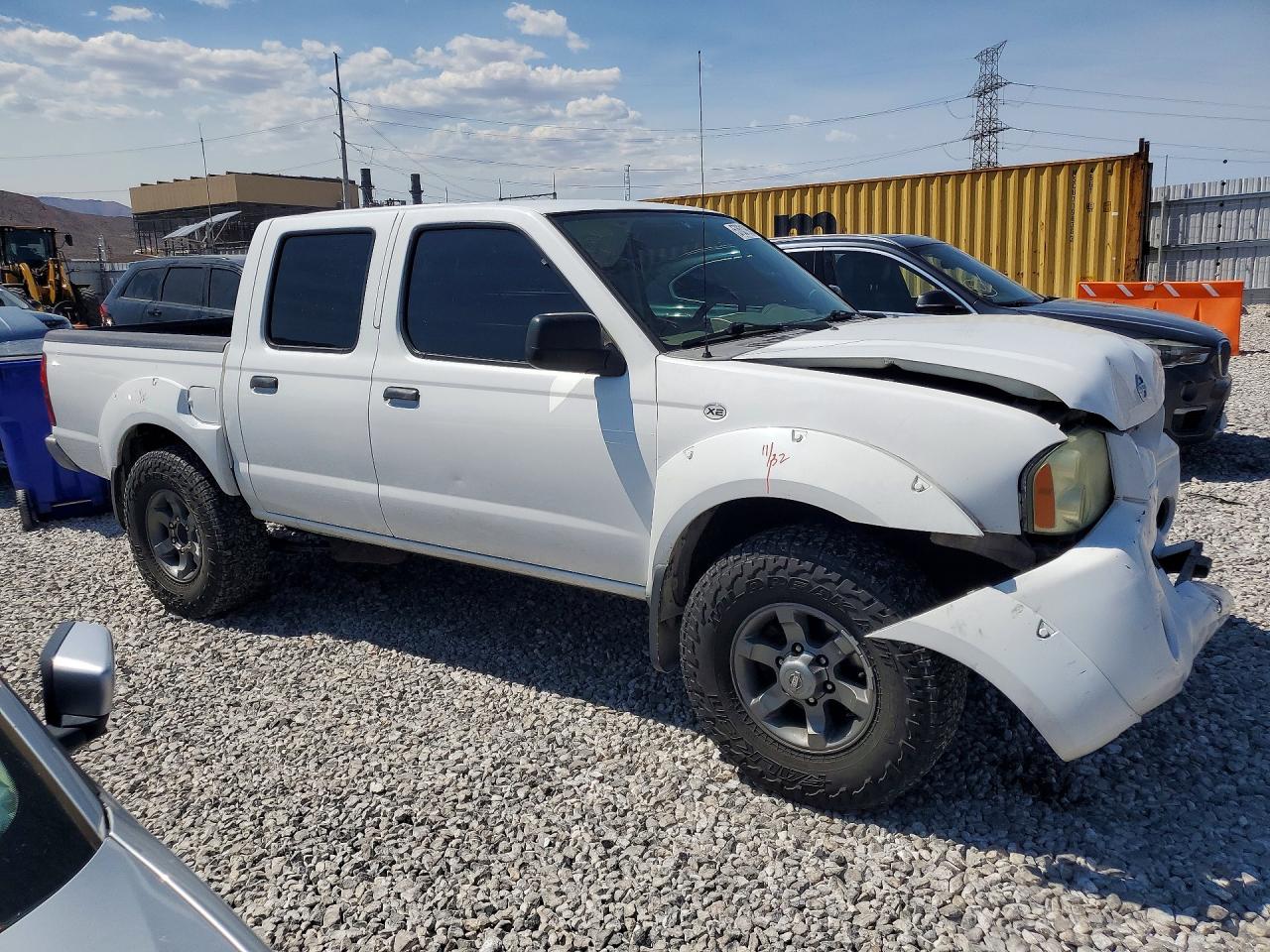 2004 Nissan Frontier Crew Cab Xe V6 White vin: 1N6ED27T44C404796