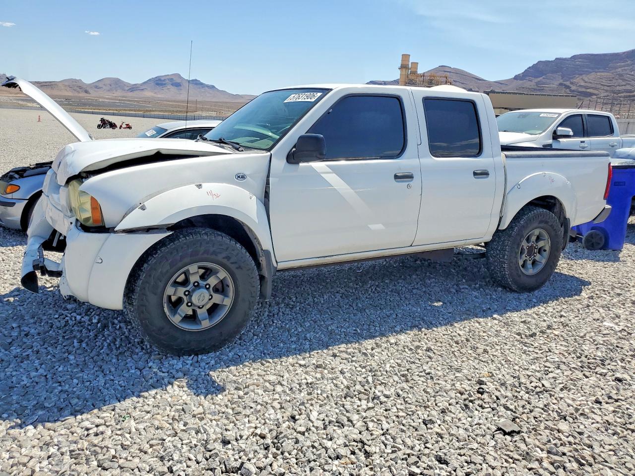 2004 Nissan Frontier Crew Cab Xe V6 White vin: 1N6ED27T44C404796