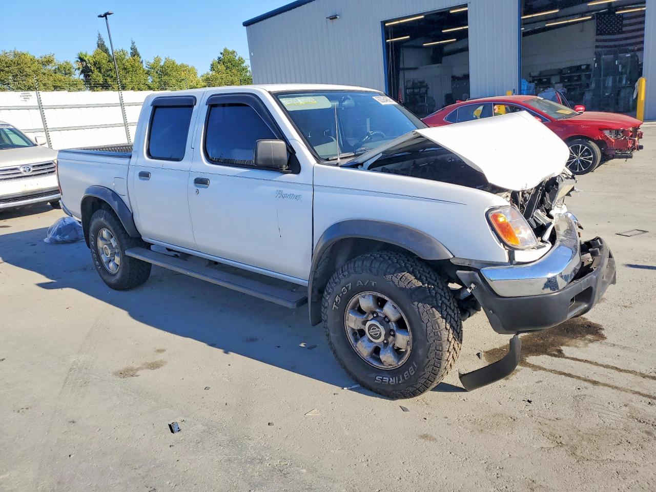2000 Nissan Frontier Xe White vin: 1N6ED27T4YC347232