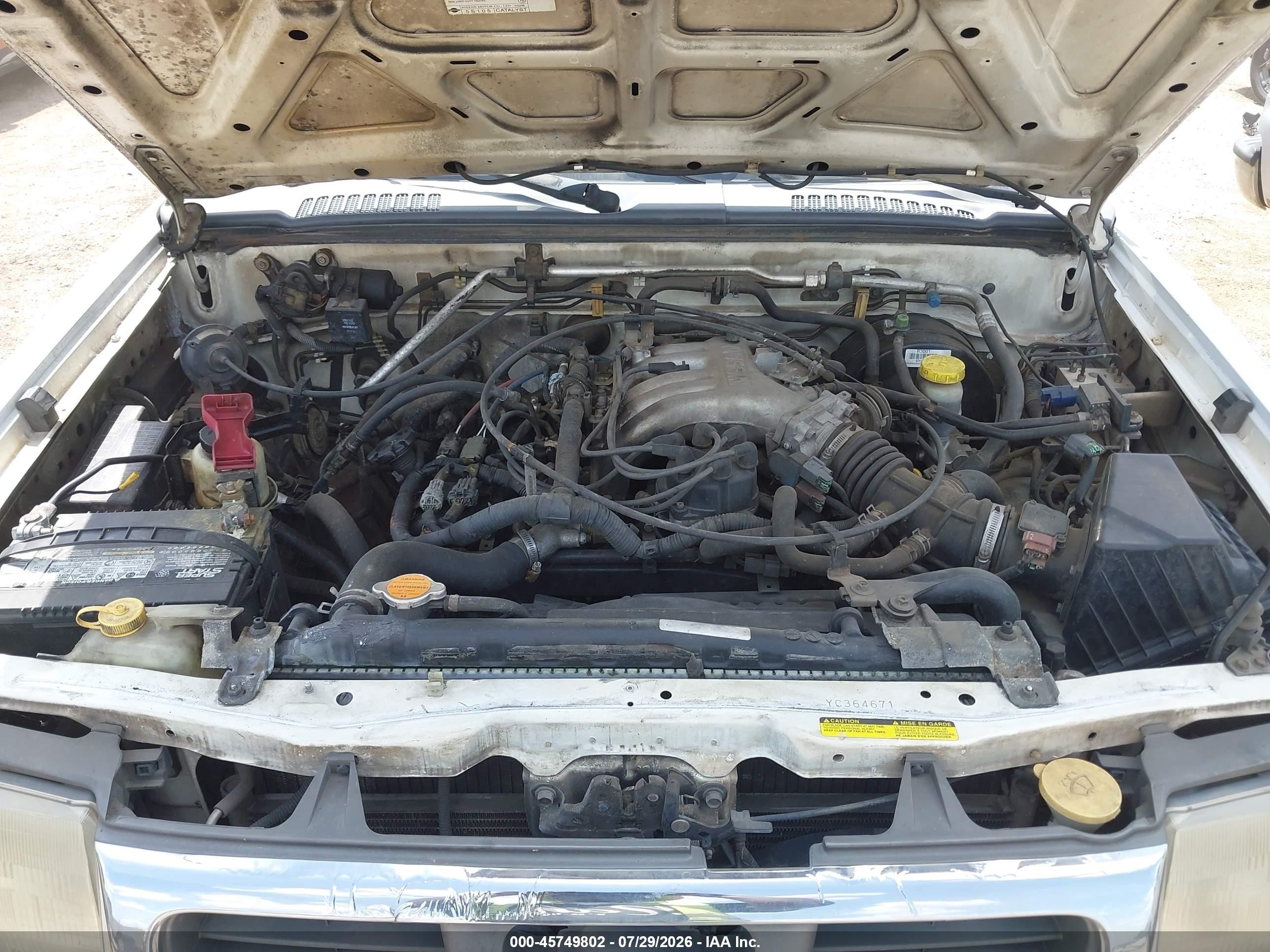 2000 Nissan Frontier Se-v6/xe-v6 White vin: 1N6ED27T5YC364671