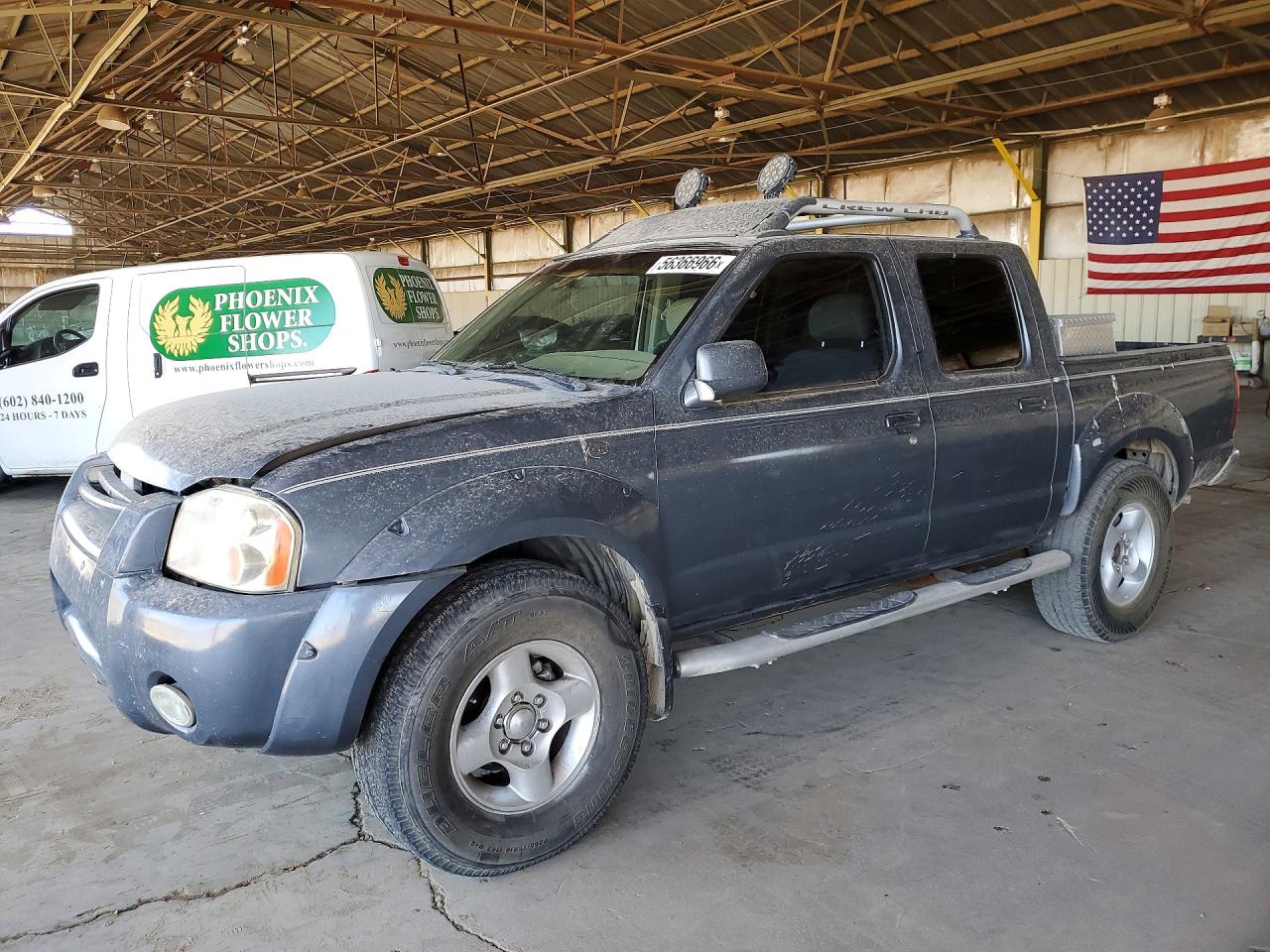 2001 Nissan Frontier Xe Blue vin: 1N6ED27T61C355709