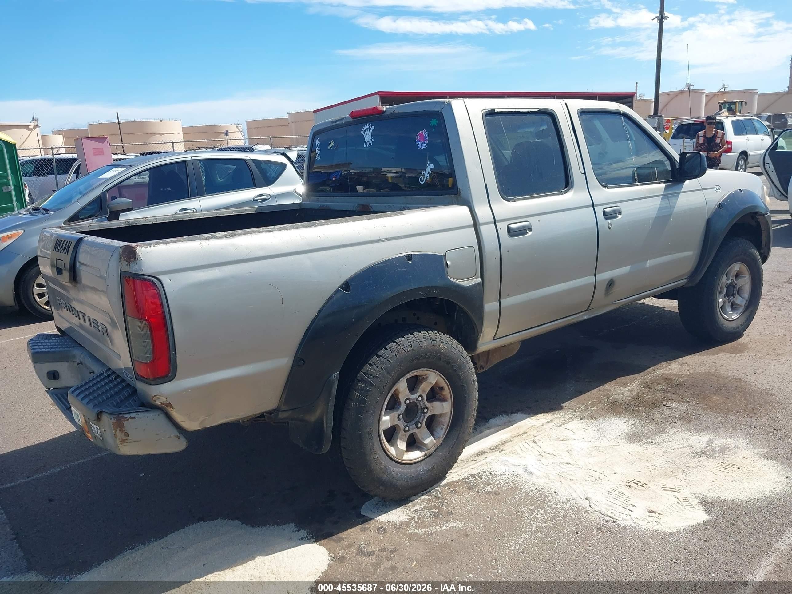 2001 Nissan Frontier Xe-v6 Silver vin: 1N6ED27T71C301318