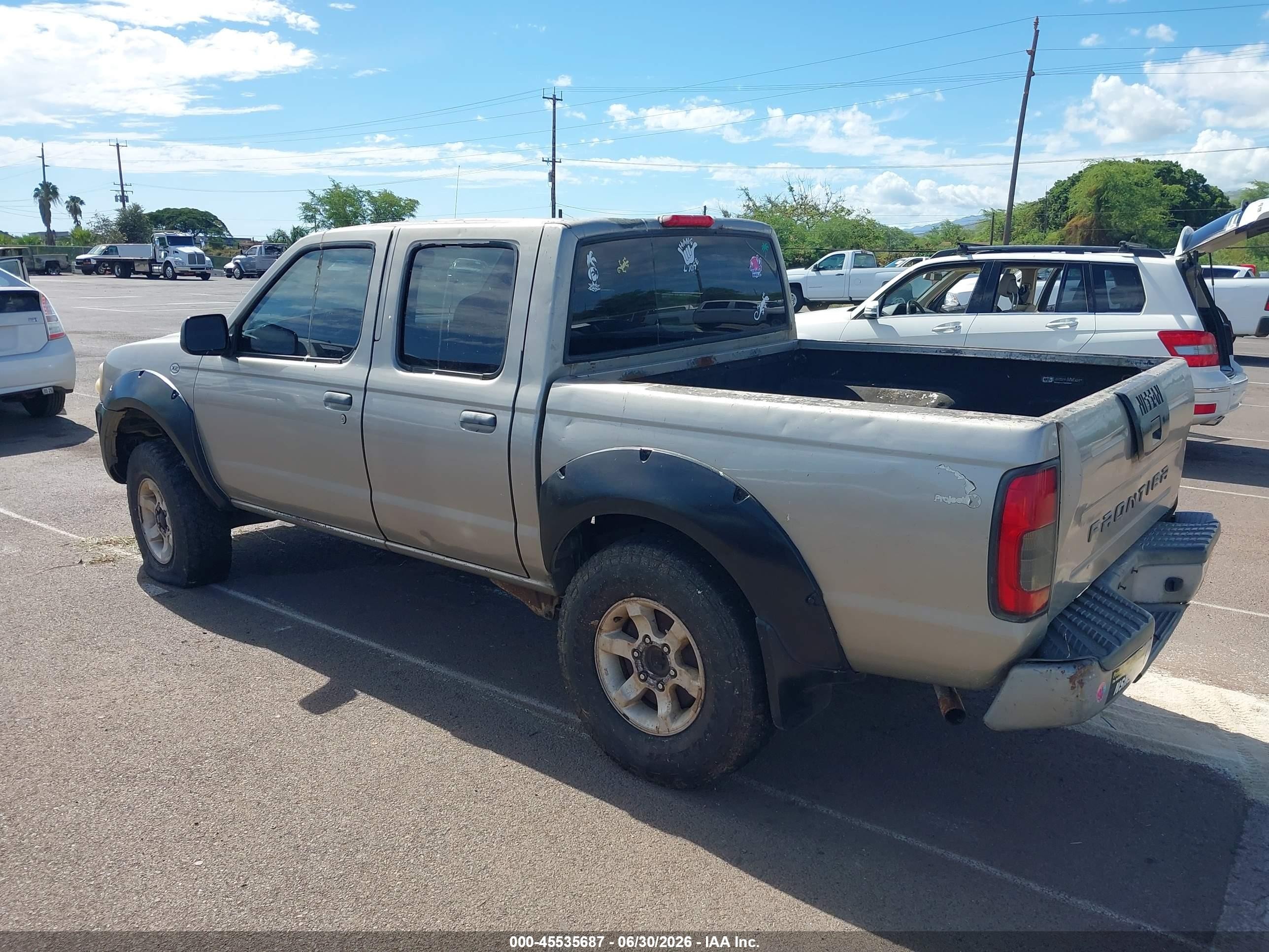 2001 Nissan Frontier Xe-v6 Silver vin: 1N6ED27T71C301318
