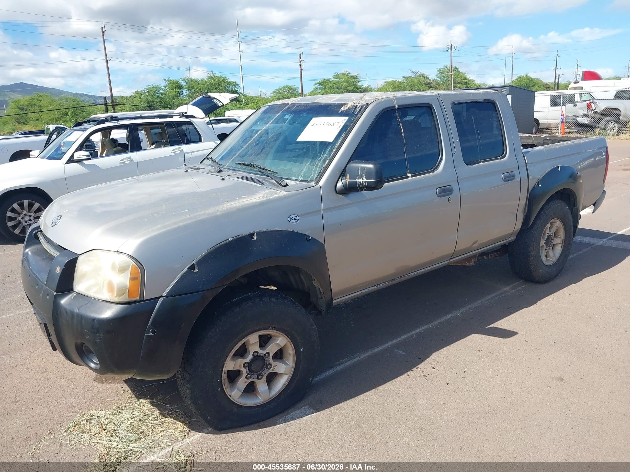 2001 Nissan Frontier Xe-v6 Silver vin: 1N6ED27T71C301318