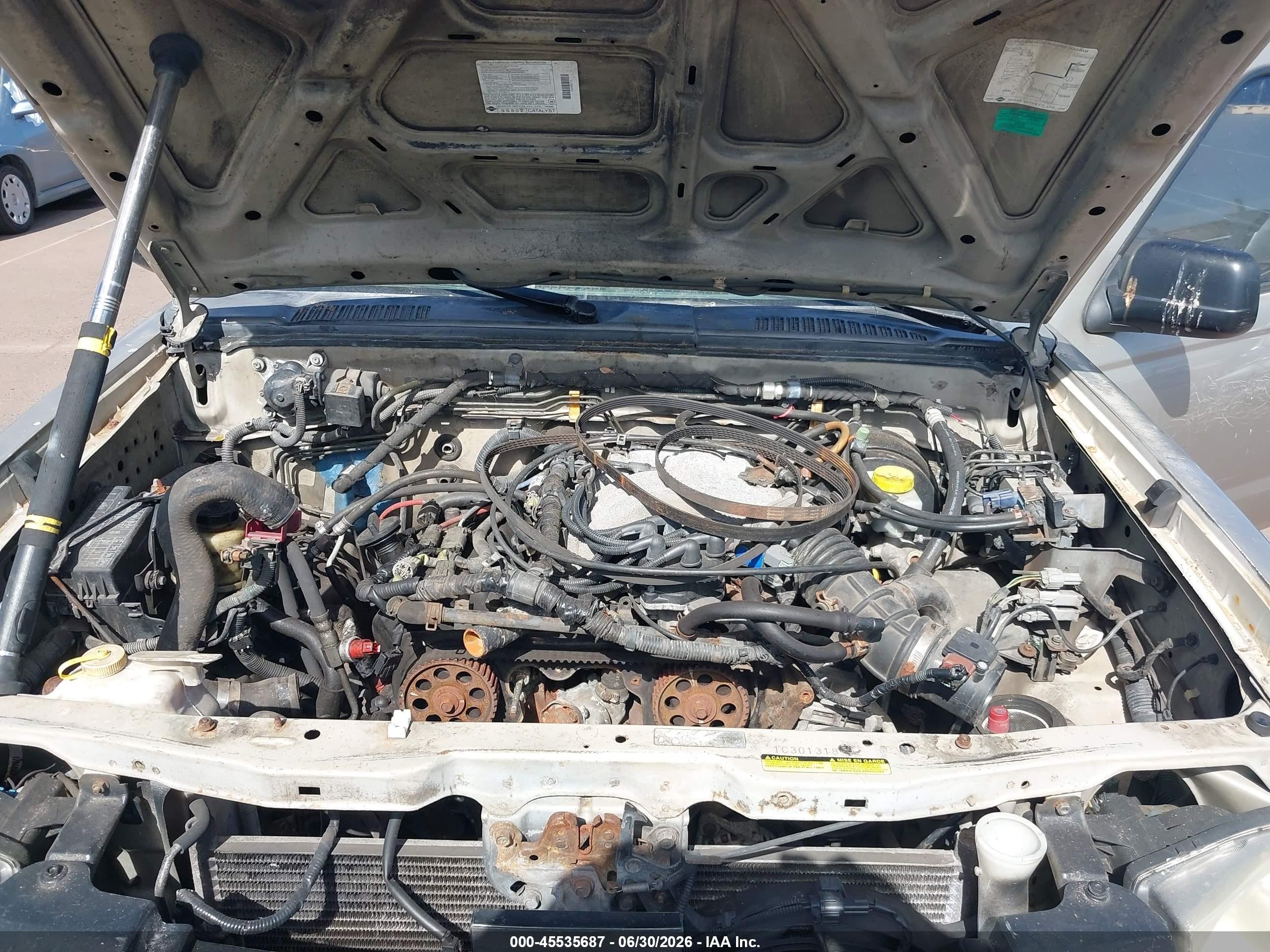 2001 Nissan Frontier Xe-v6 Silver vin: 1N6ED27T71C301318
