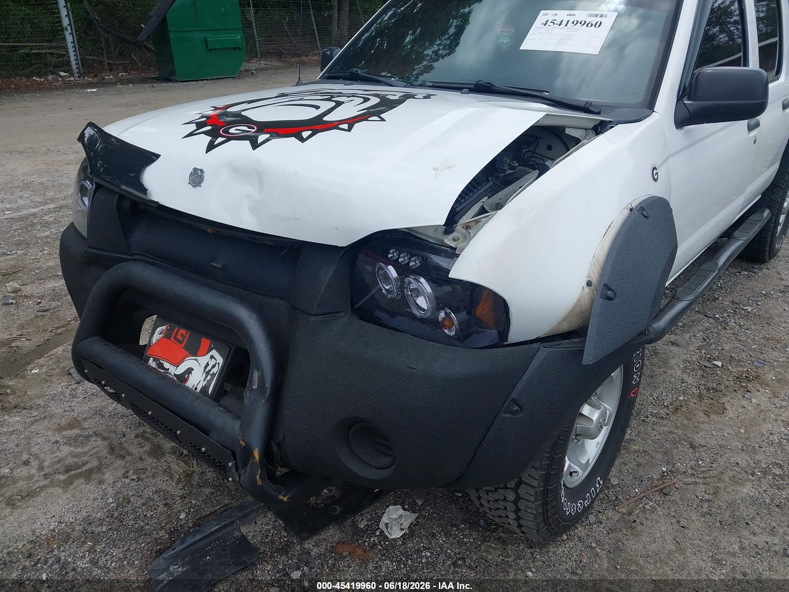 2001 Nissan Frontier Xe-v6 White vin: 1N6ED27T71C314683
