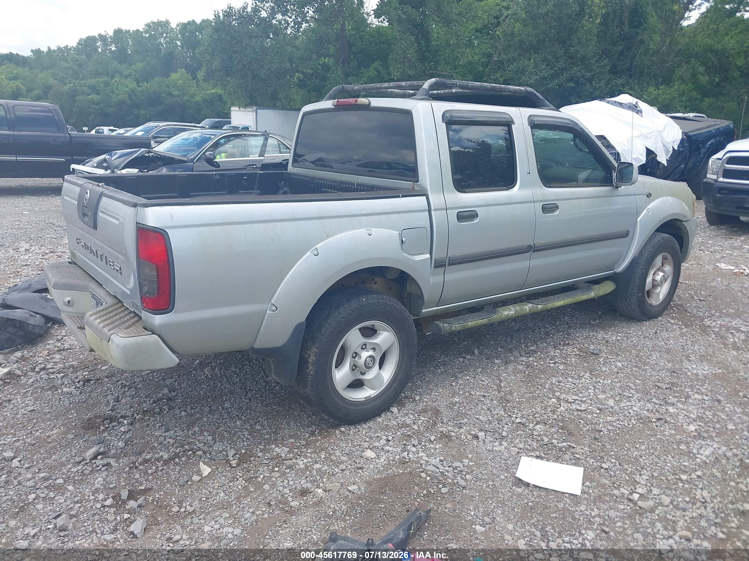 2002 Nissan Frontier Se-v6 Silver vin: 1N6ED27T82C321093