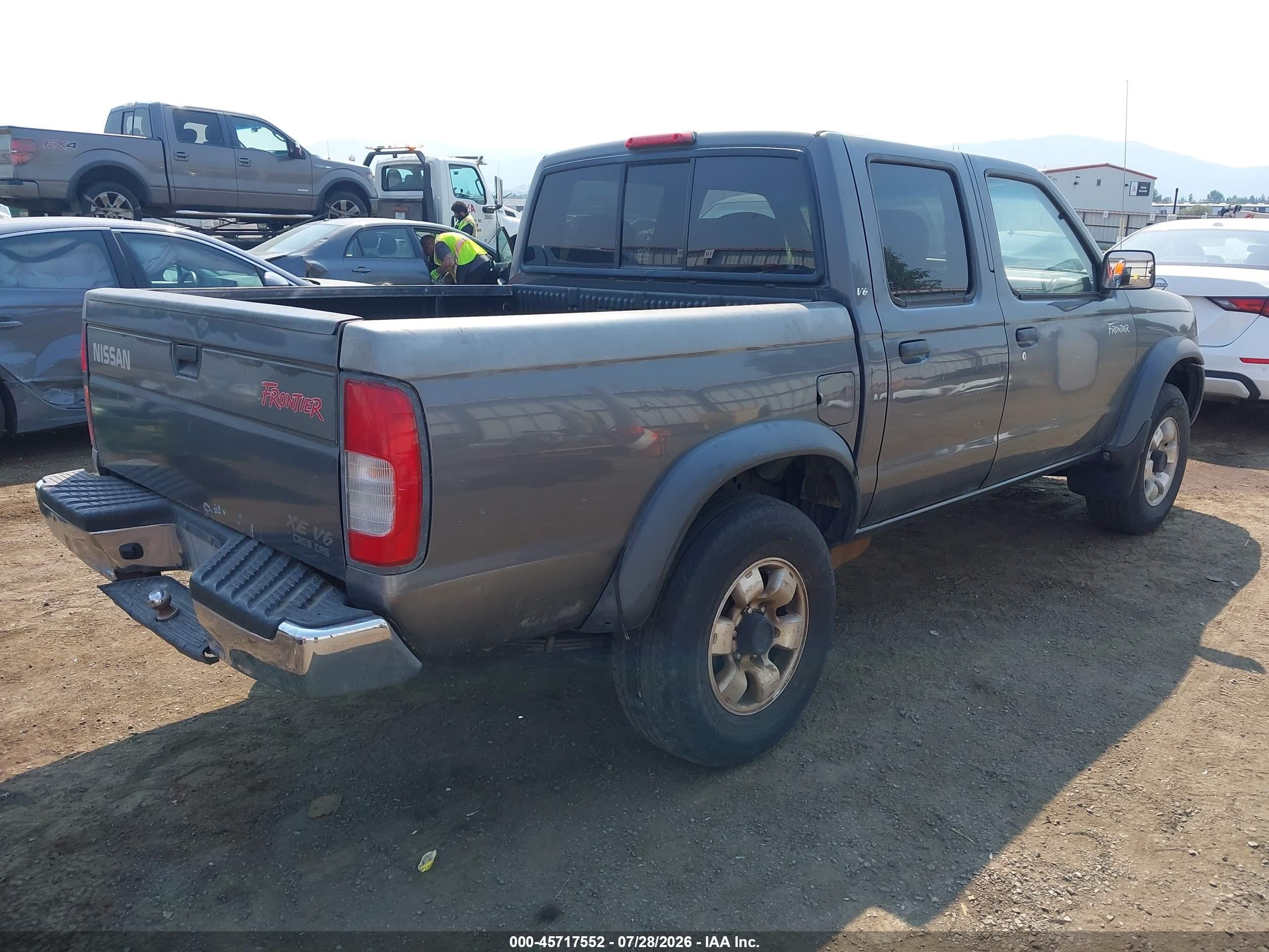 2000 Nissan Frontier Se-v6/xe-v6 Gray vin: 1N6ED27T8YC353888