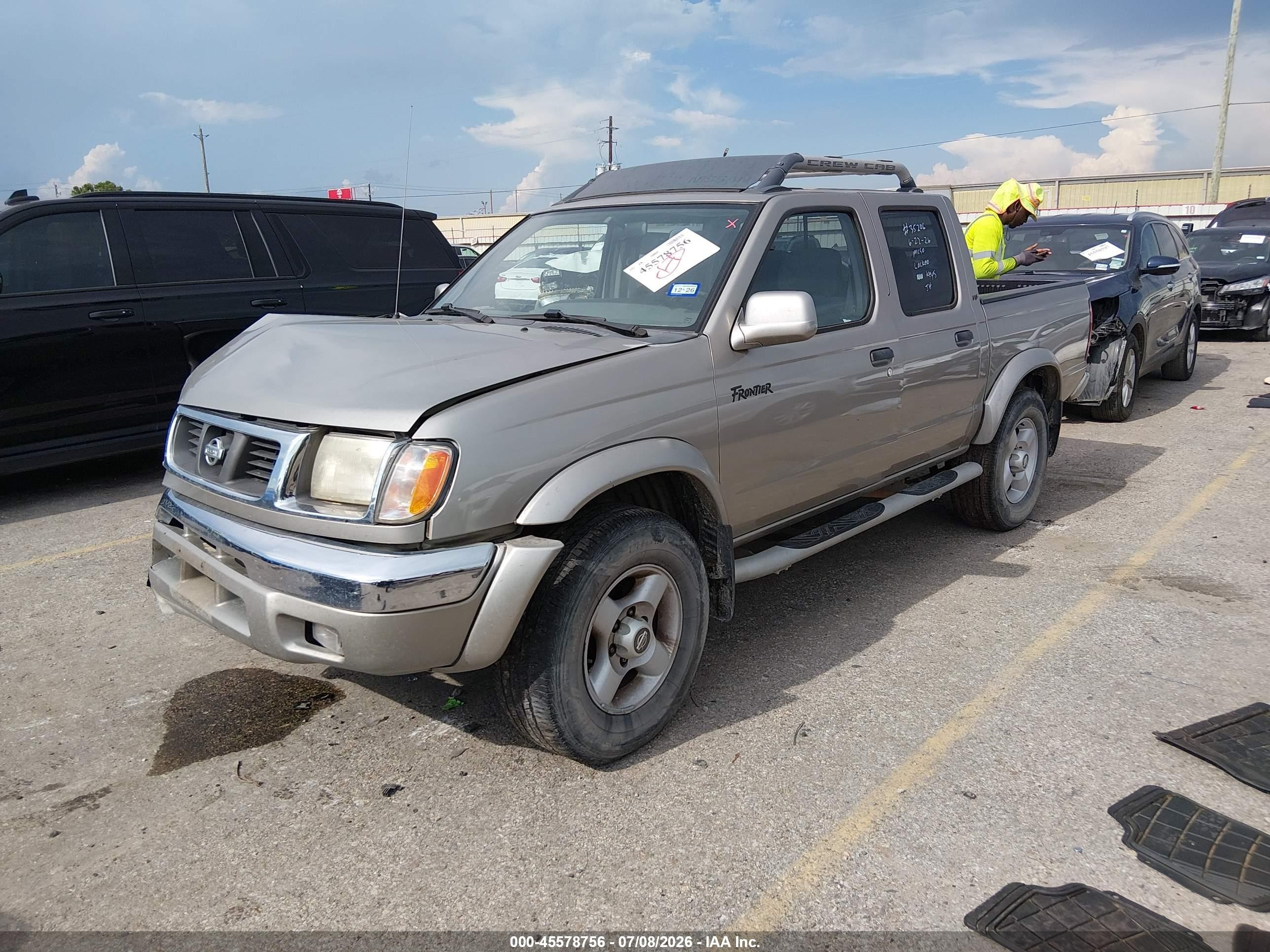 2000 Nissan Frontier 2wd Se/xe Beige vin: 1N6ED27T8YC402930