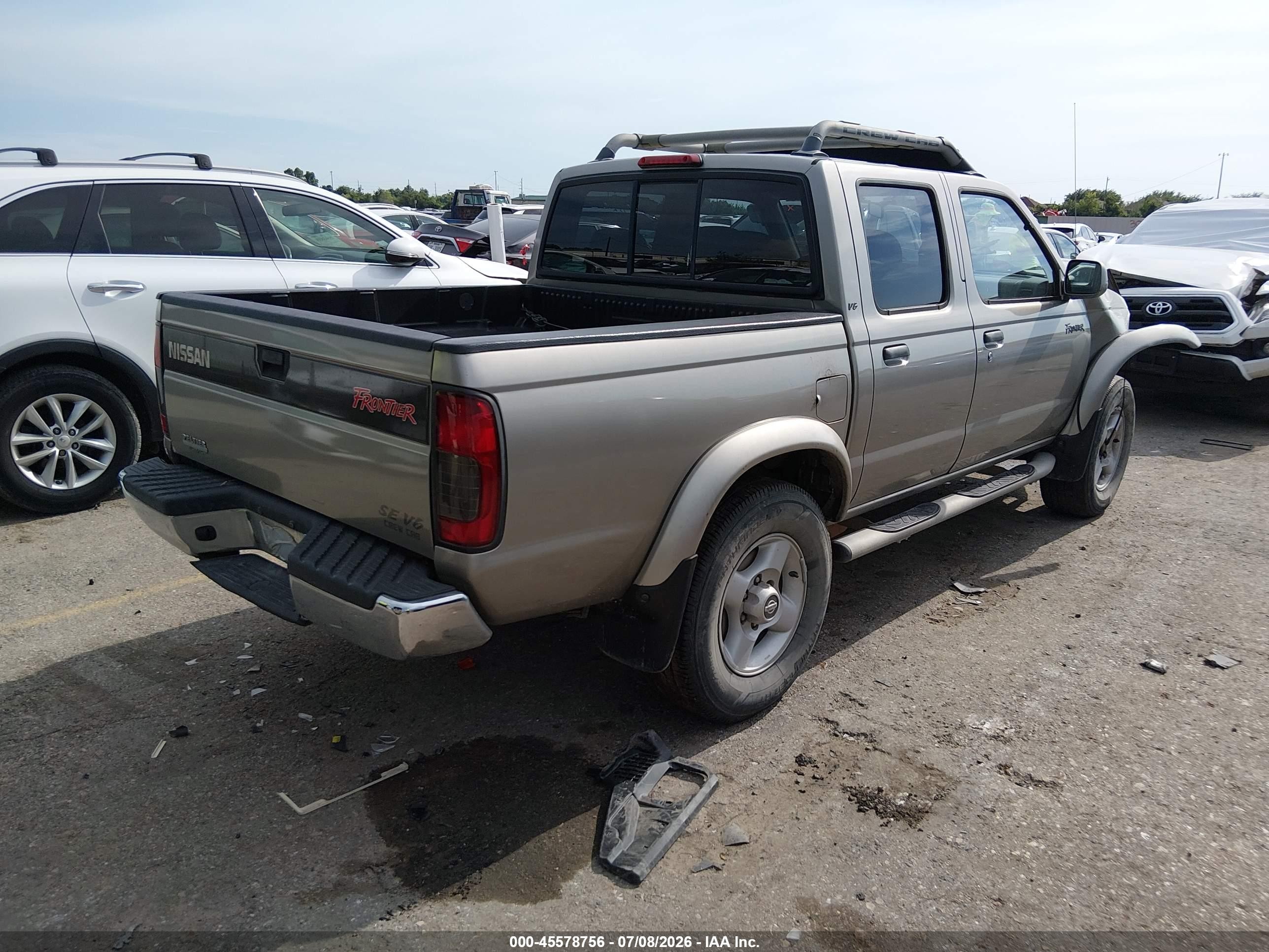 2000 Nissan Frontier 2wd Se/xe Beige vin: 1N6ED27T8YC402930
