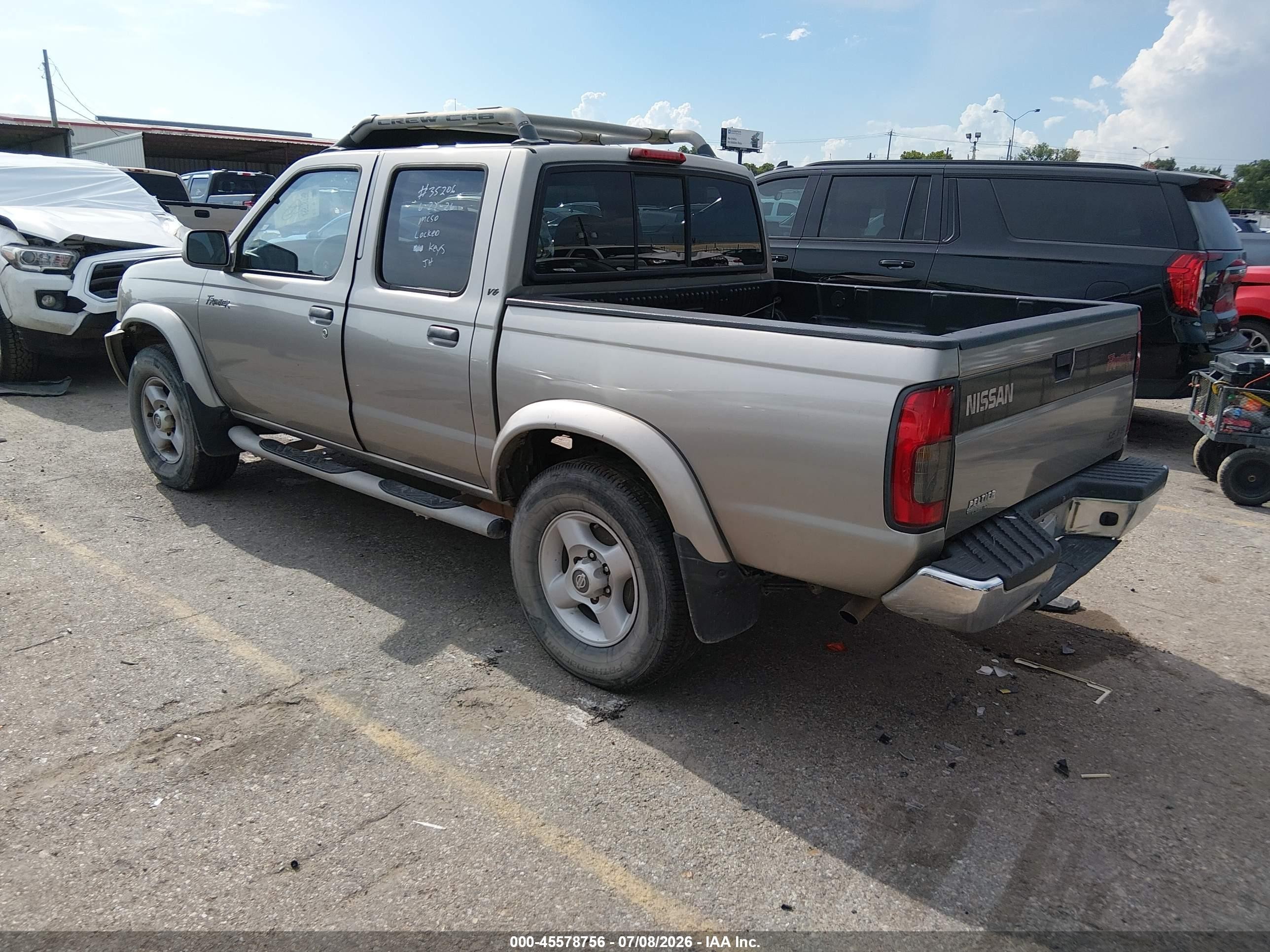 2000 Nissan Frontier 2wd Se/xe Beige vin: 1N6ED27T8YC402930