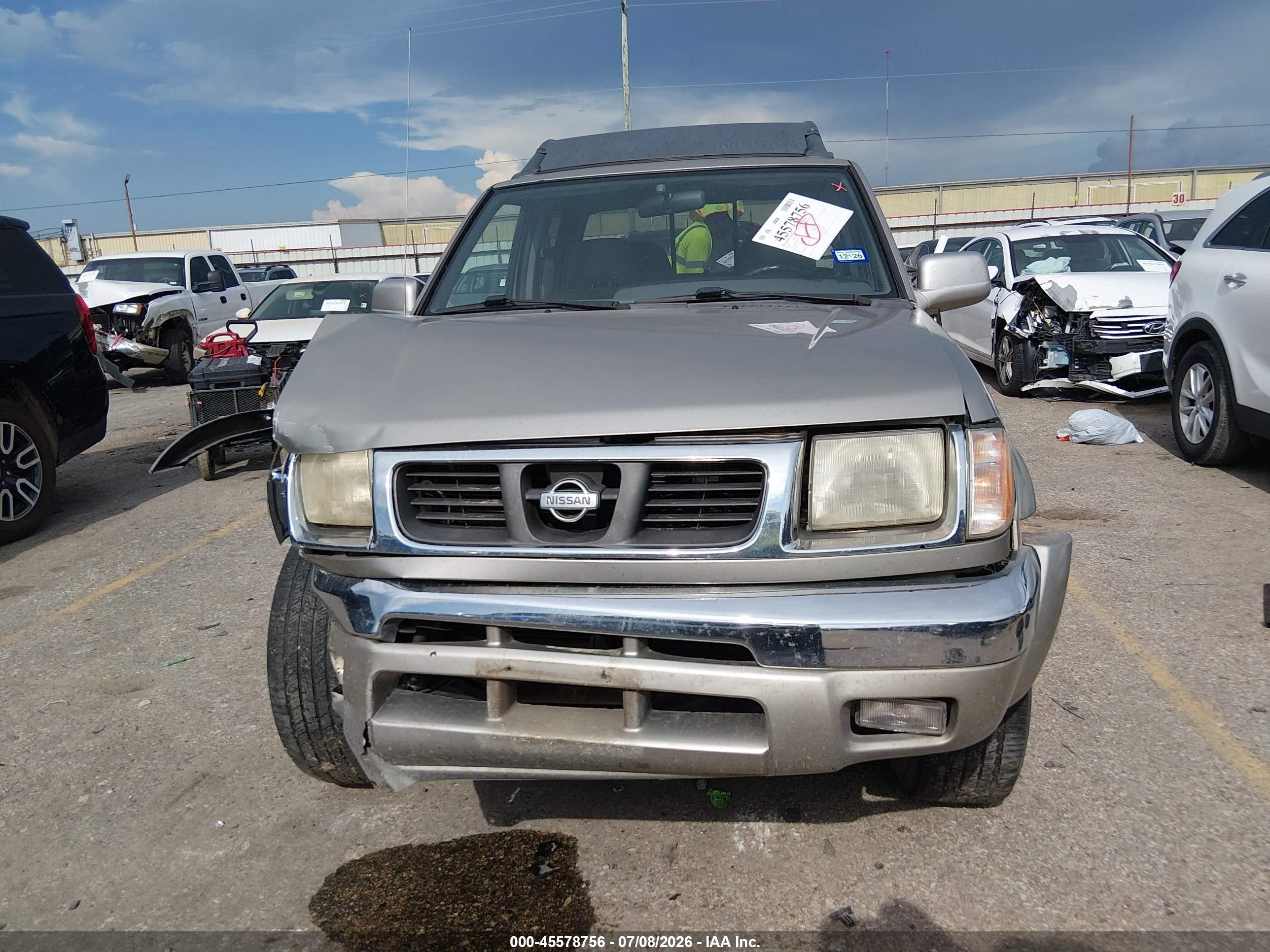 2000 Nissan Frontier 2wd Se/xe Beige vin: 1N6ED27T8YC402930