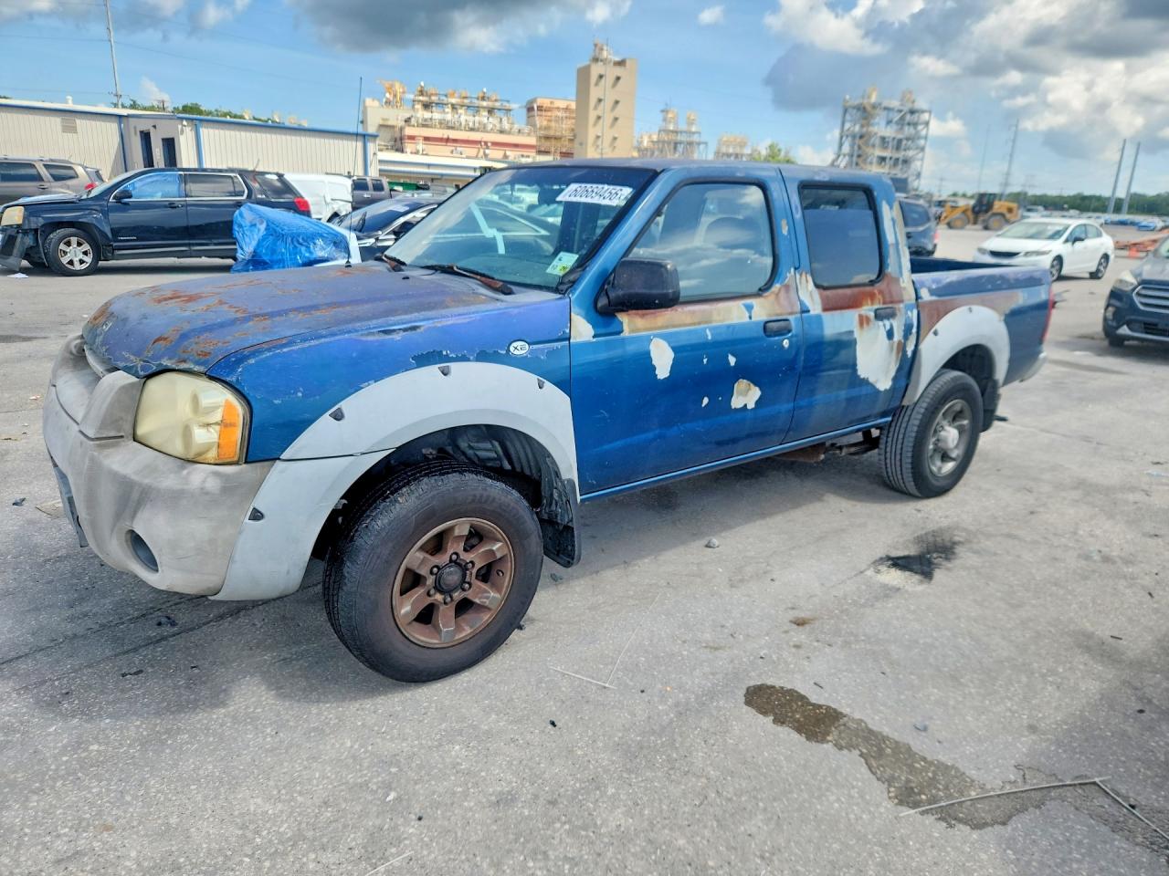 2001 Nissan Frontier Xe Синий vin: 1N6ED27T91C363027
