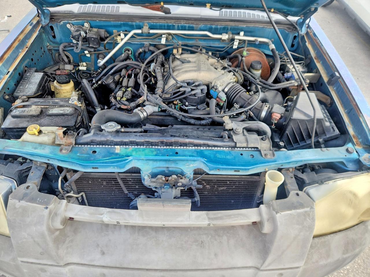 2001 Nissan Frontier Xe Blue vin: 1N6ED27T91C363027