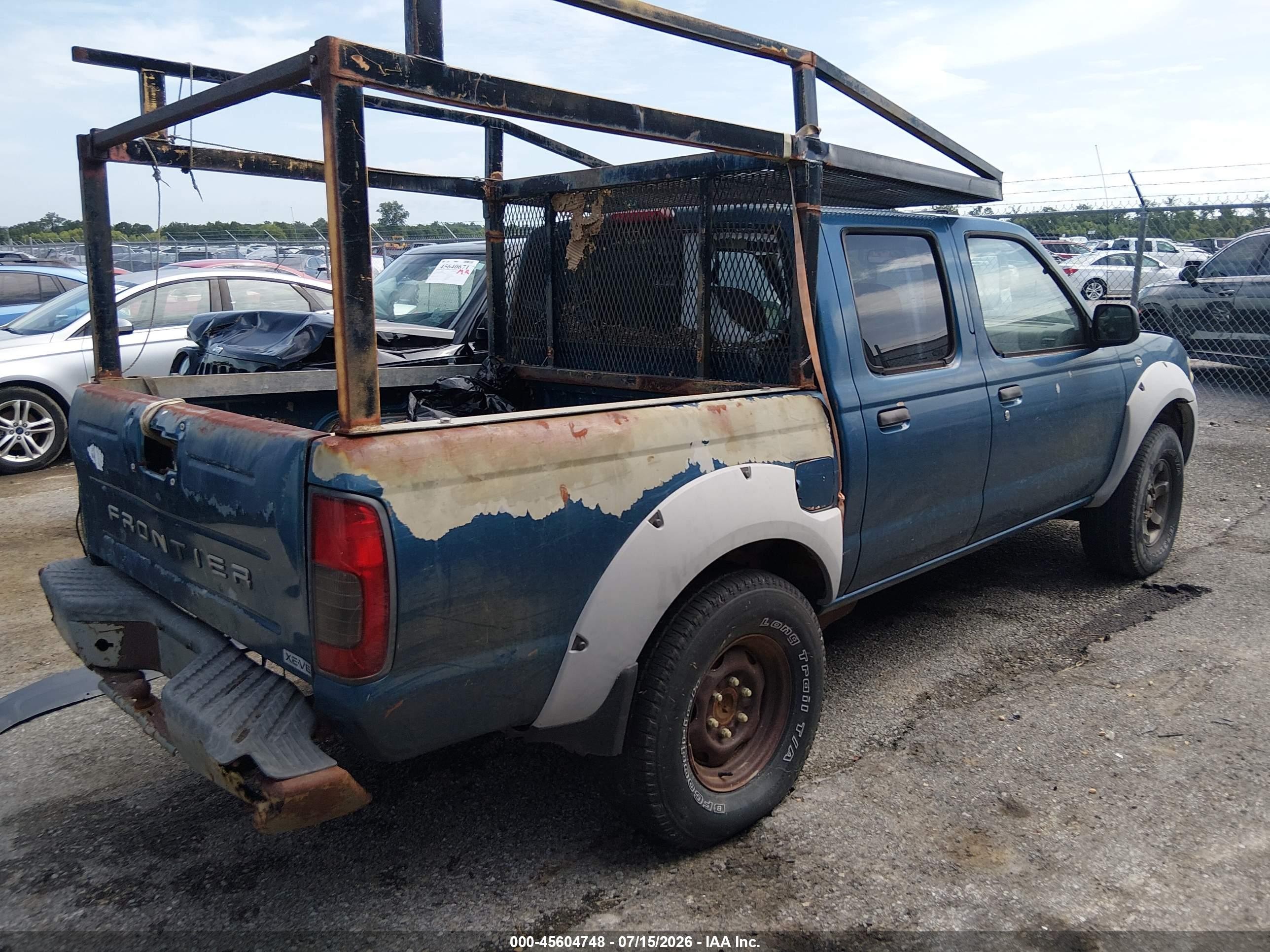2001 Nissan Frontier Xe-v6 Синий vin: 1N6ED27T91C385190