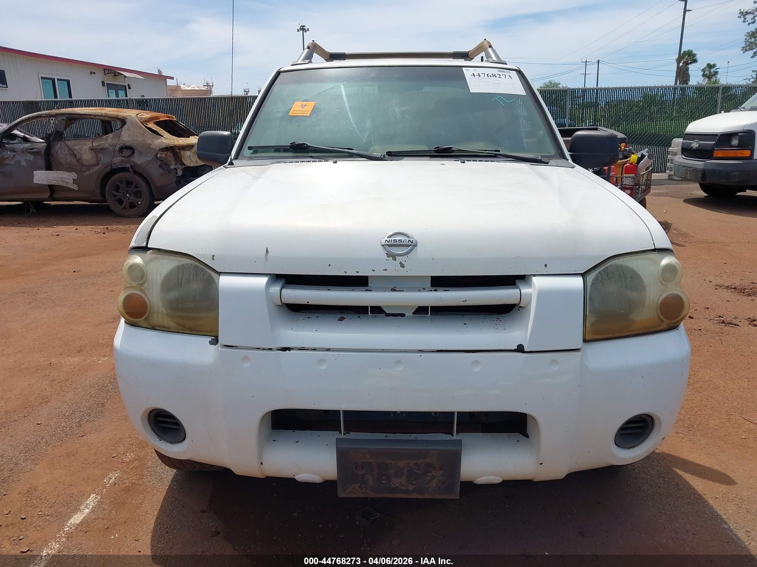 2003 Nissan Frontier Xe-v6 White vin: 1N6ED27T93C450249