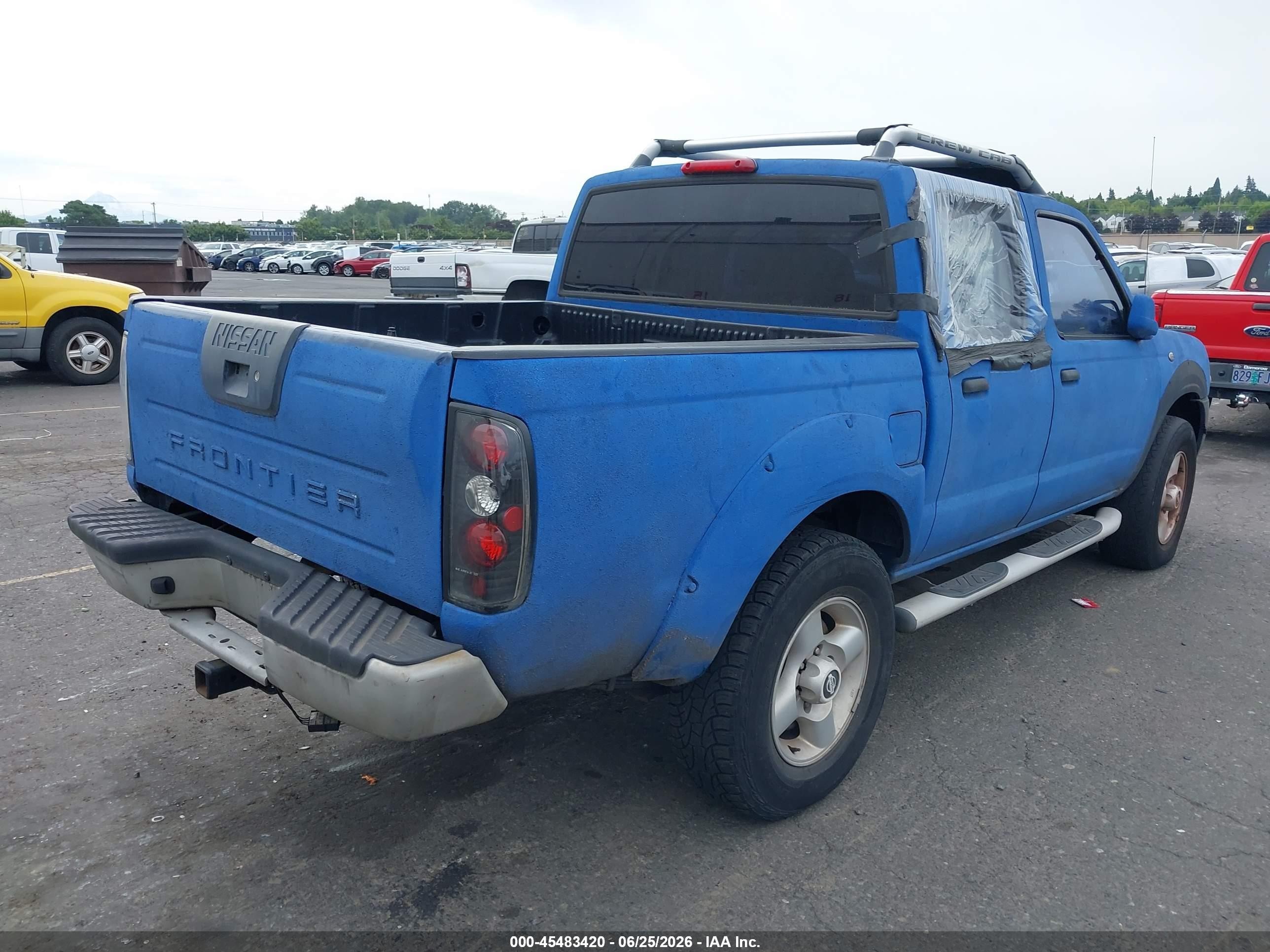 2001 Nissan Frontier Se-v6 Blue vin: 1N6ED27TX1C340260