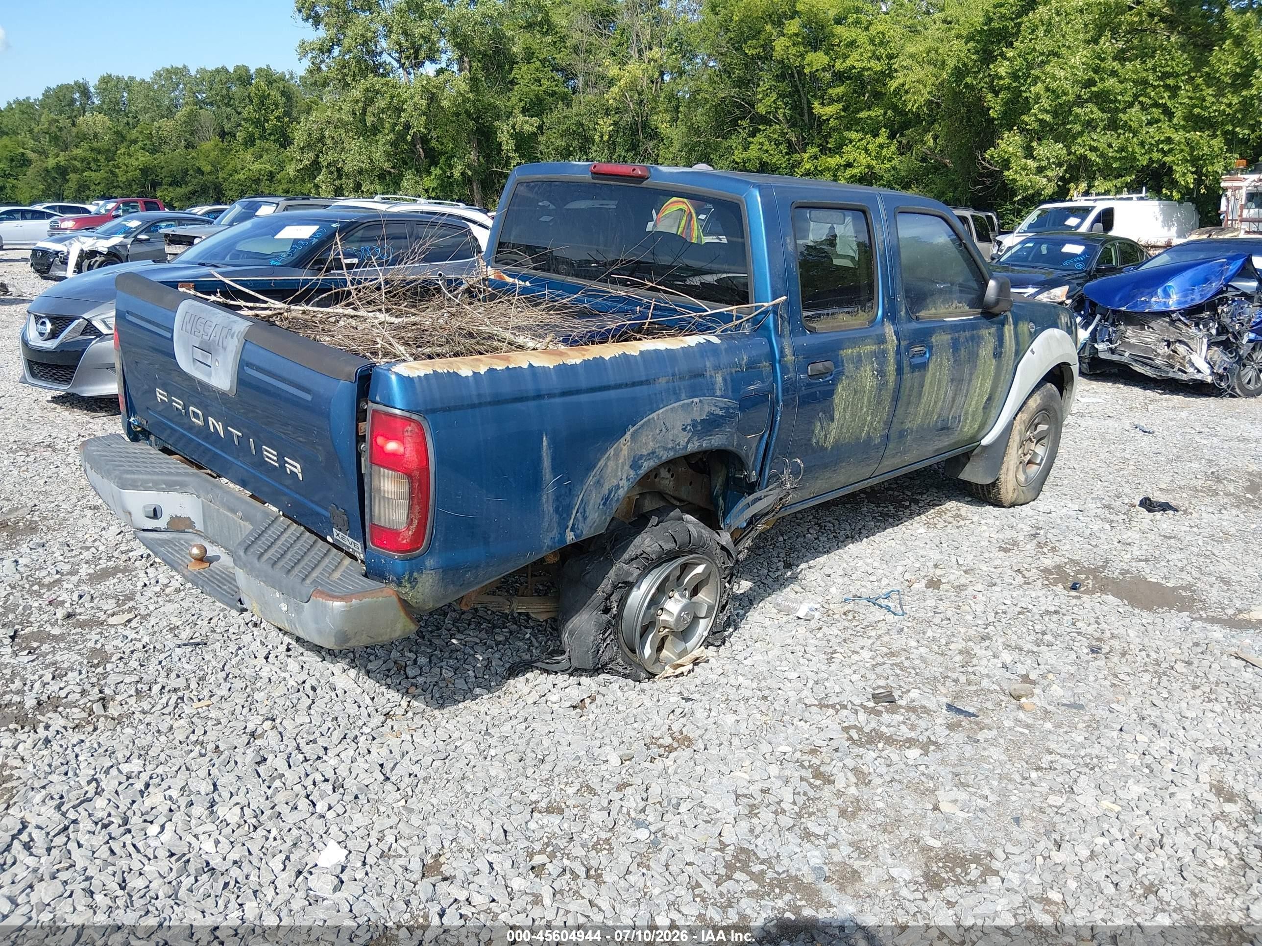 2001 Nissan Frontier Xe-v6 Blue vin: 1N6ED27TX1C362257