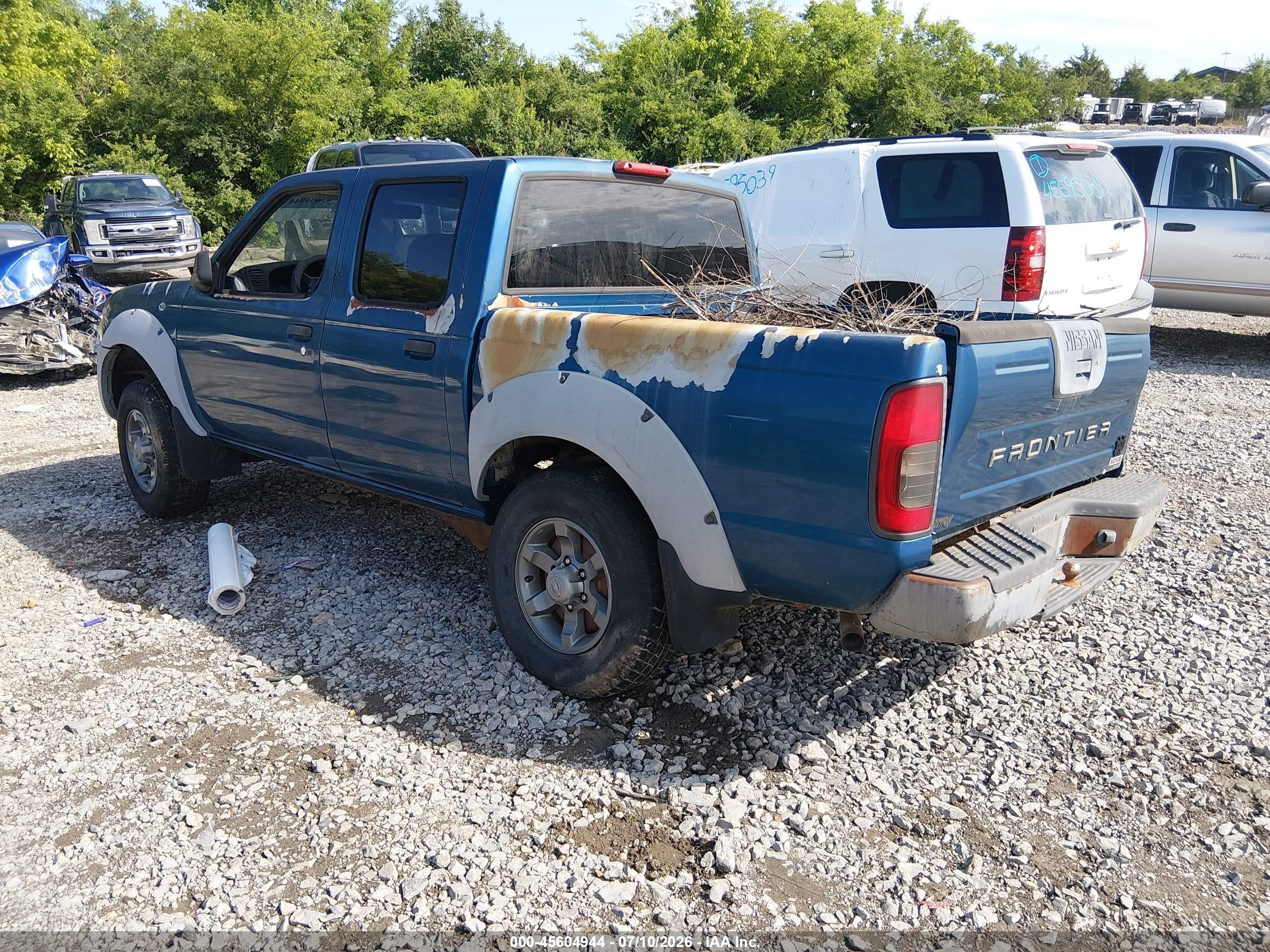 2001 Nissan Frontier Xe-v6 Blue vin: 1N6ED27TX1C362257
