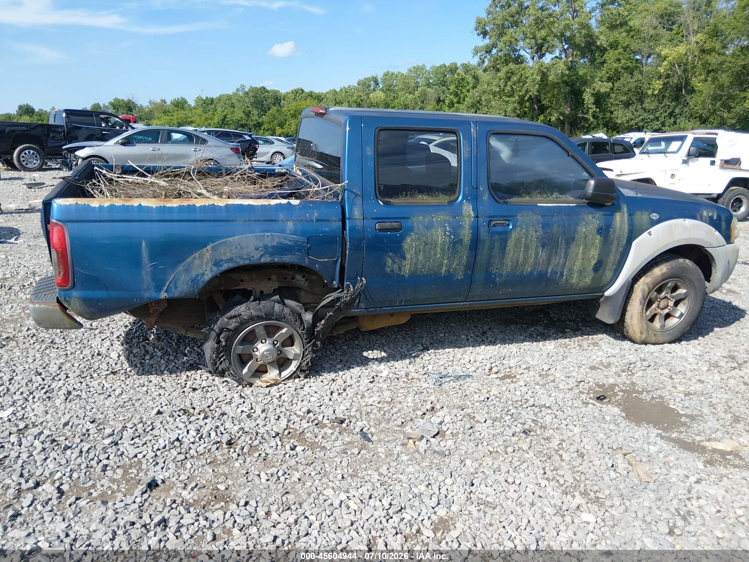 2001 Nissan Frontier Xe-v6 Blue vin: 1N6ED27TX1C362257