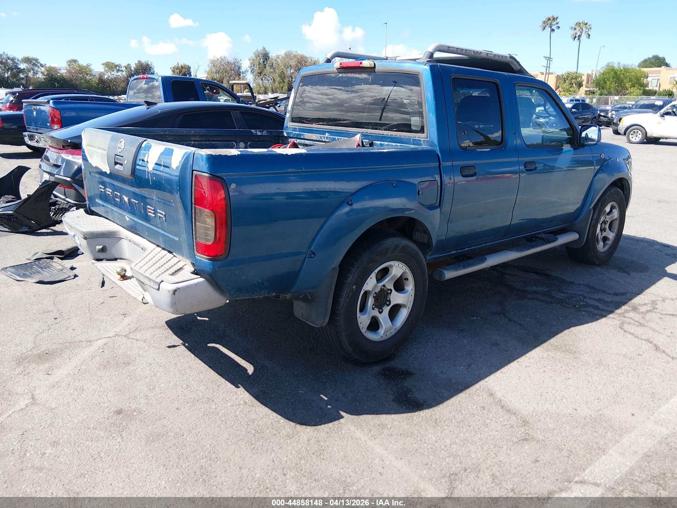 2004 Nissan Frontier Le V6 Blue vin: 1N6ED27TX4C458068