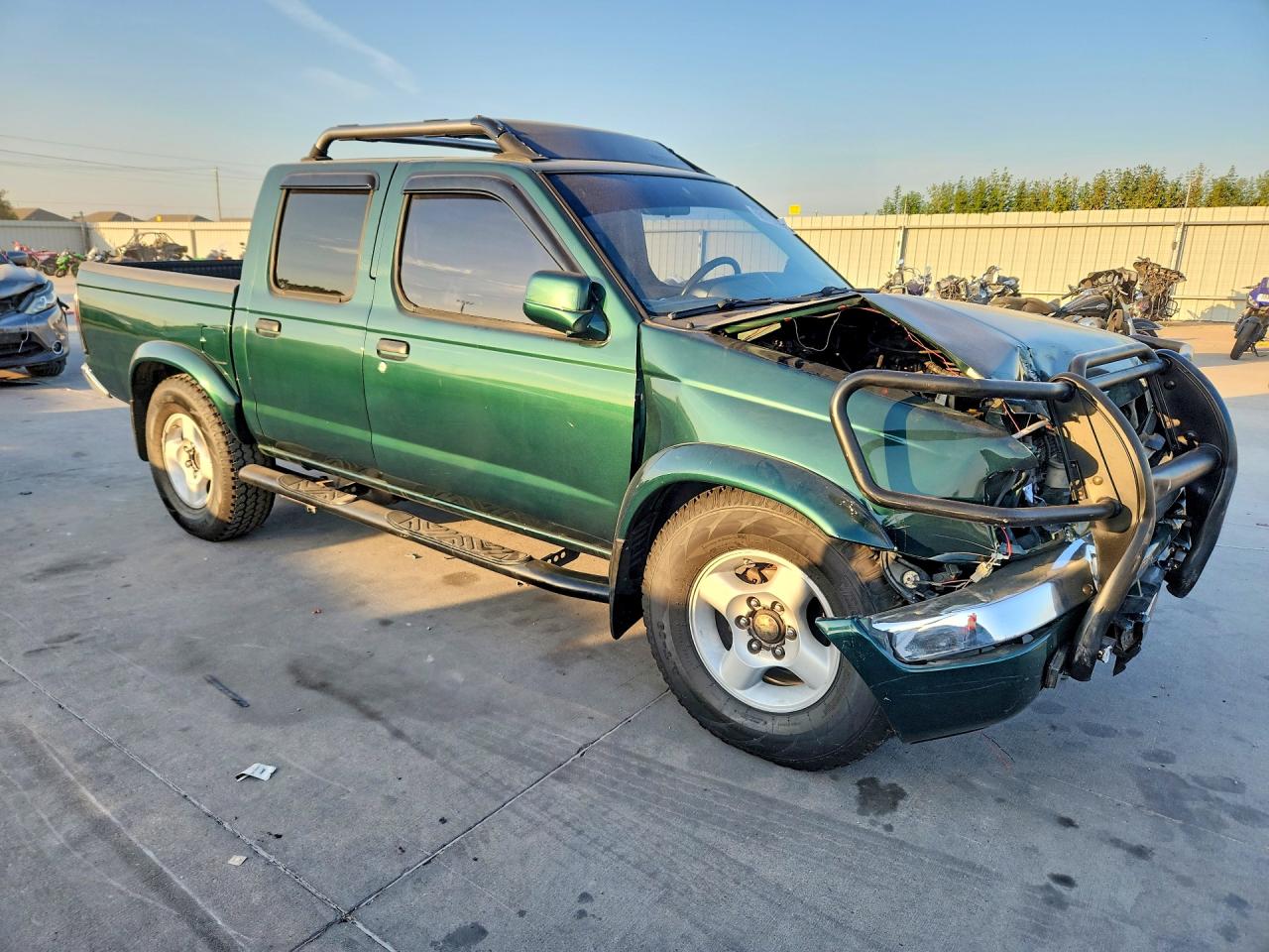 2000 Nissan Frontier Xe Green vin: 1N6ED27TXYC325171
