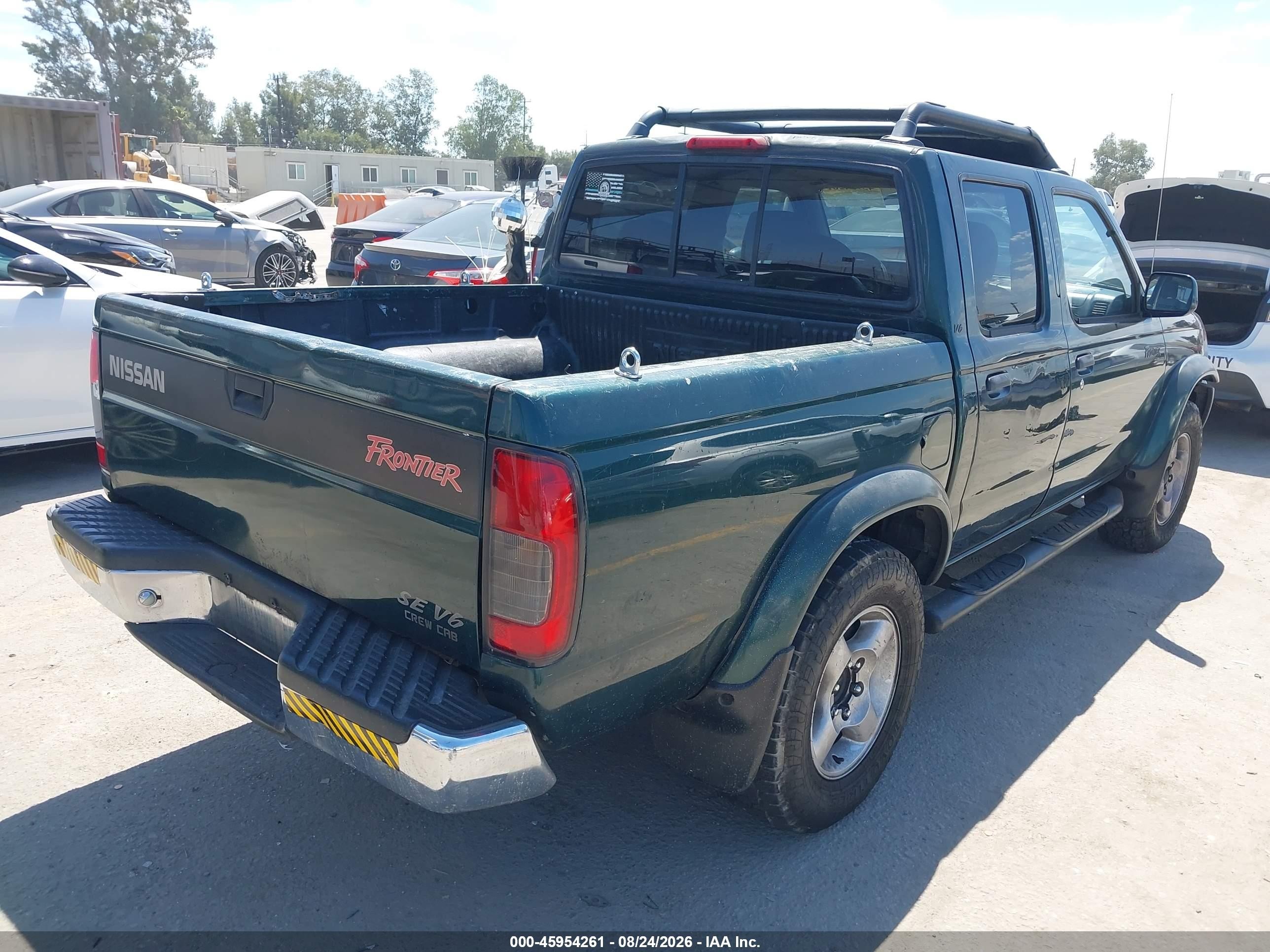 2000 Nissan Frontier Se-v6/xe-v6 Green vin: 1N6ED27TXYC383877