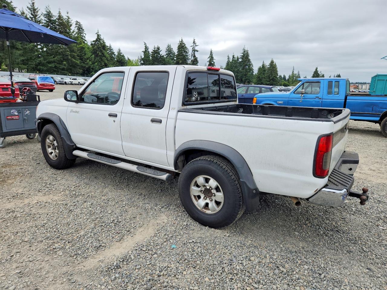 2000 Nissan Frontier Xe White vin: 1N6ED27TXYC385287