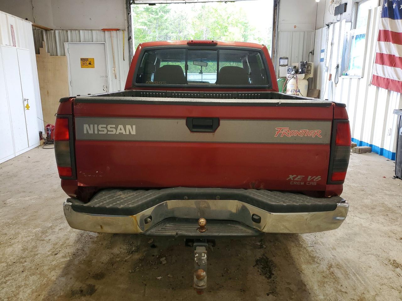 2000 Nissan Frontier Xe Red vin: 1N6ED27Y0YC349734