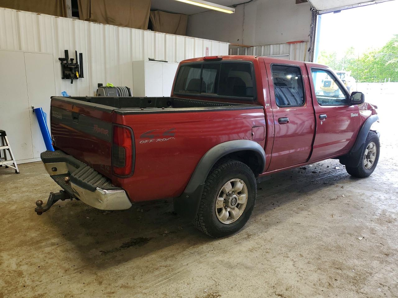 2000 Nissan Frontier Xe Red vin: 1N6ED27Y0YC349734