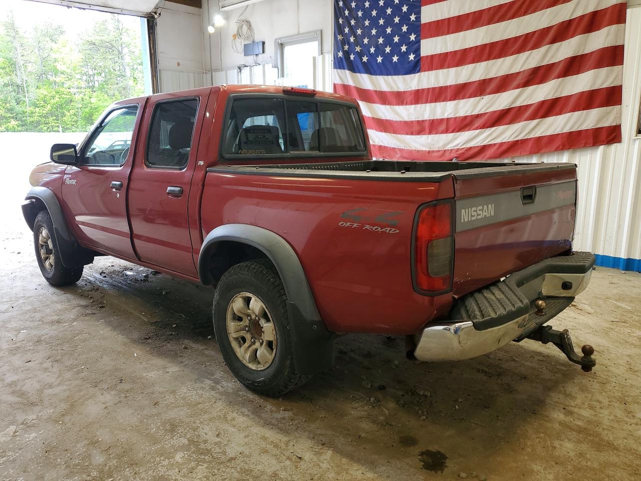2000 Nissan Frontier Xe Red vin: 1N6ED27Y0YC349734