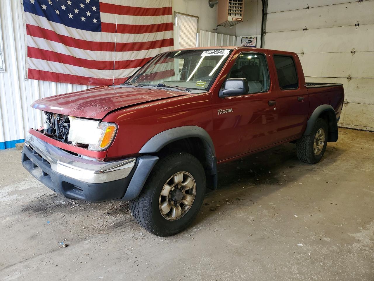 2000 Nissan Frontier Xe Red vin: 1N6ED27Y0YC349734