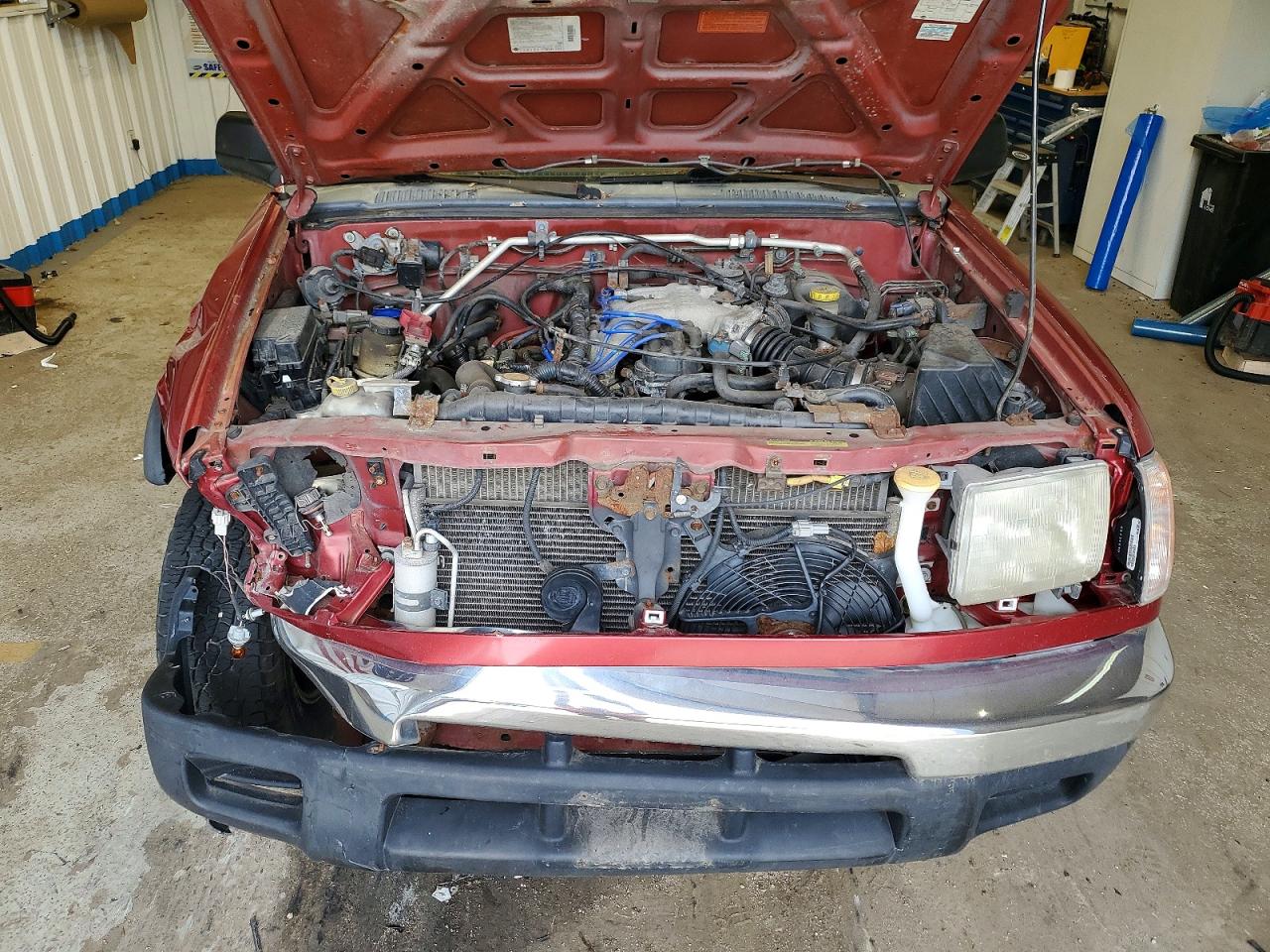 2000 Nissan Frontier Xe Red vin: 1N6ED27Y0YC349734