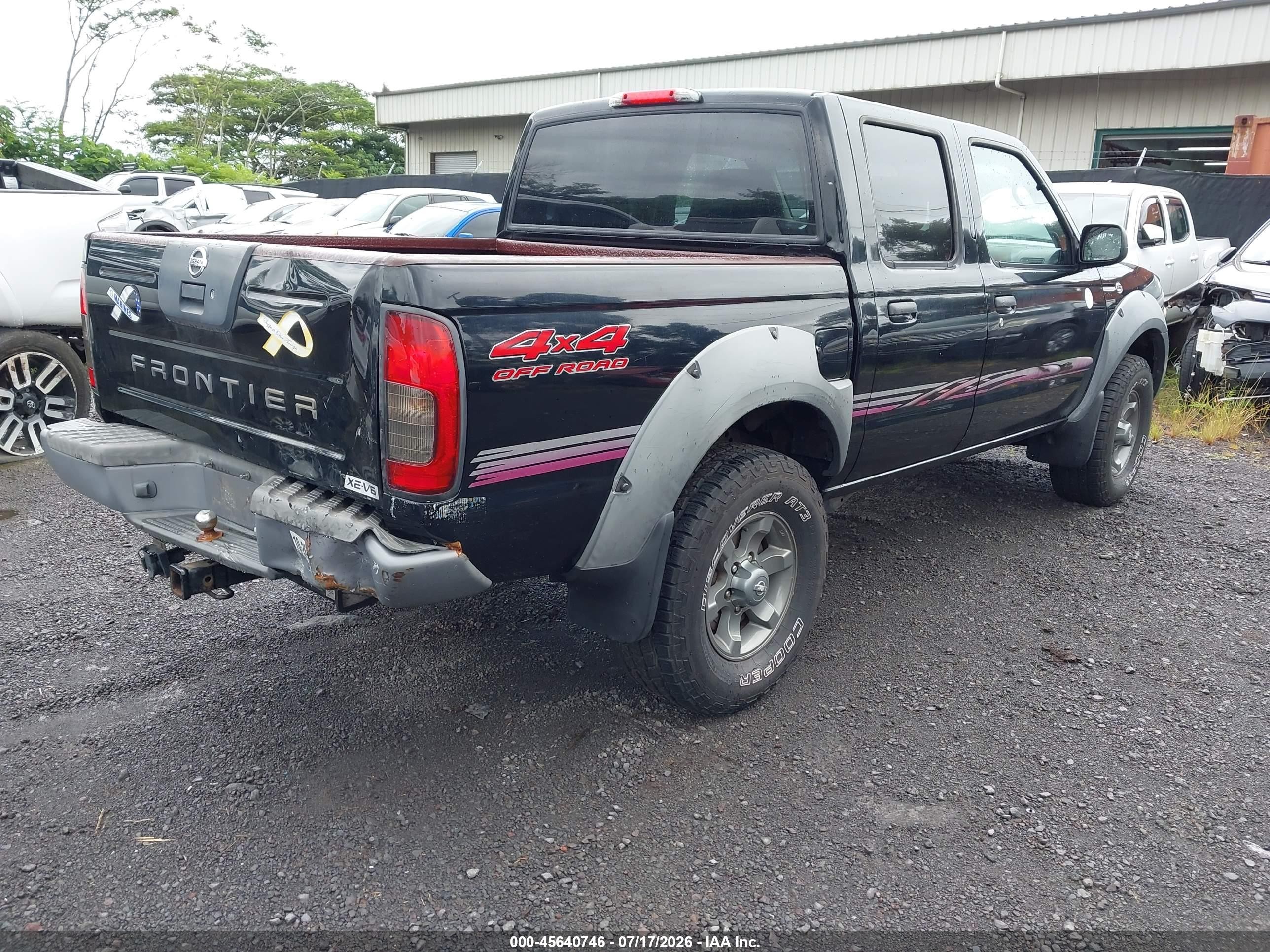 2003 Nissan Frontier Xe-v6 Black vin: 1N6ED27Y23C441646
