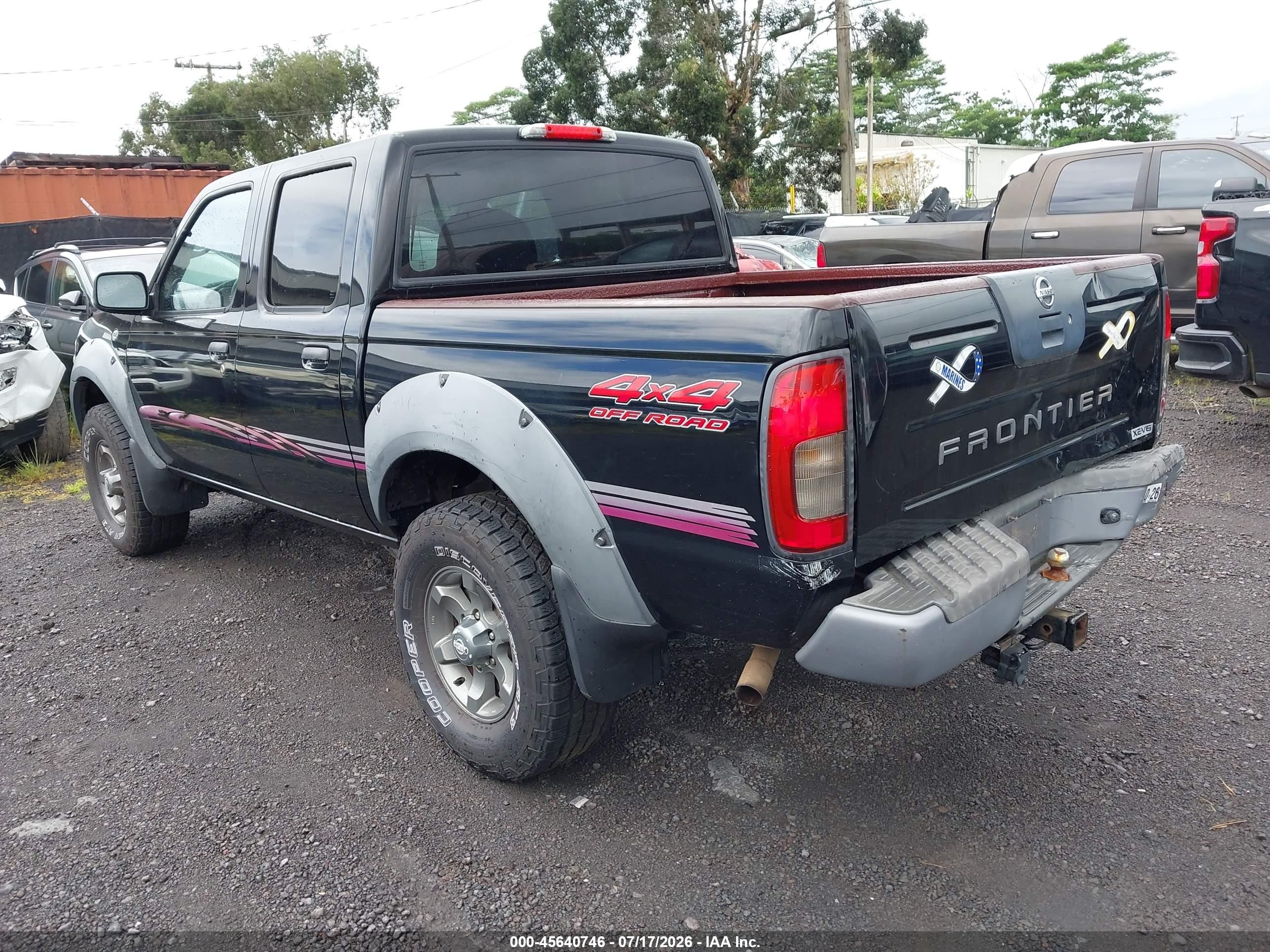 2003 Nissan Frontier Xe-v6 Black vin: 1N6ED27Y23C441646