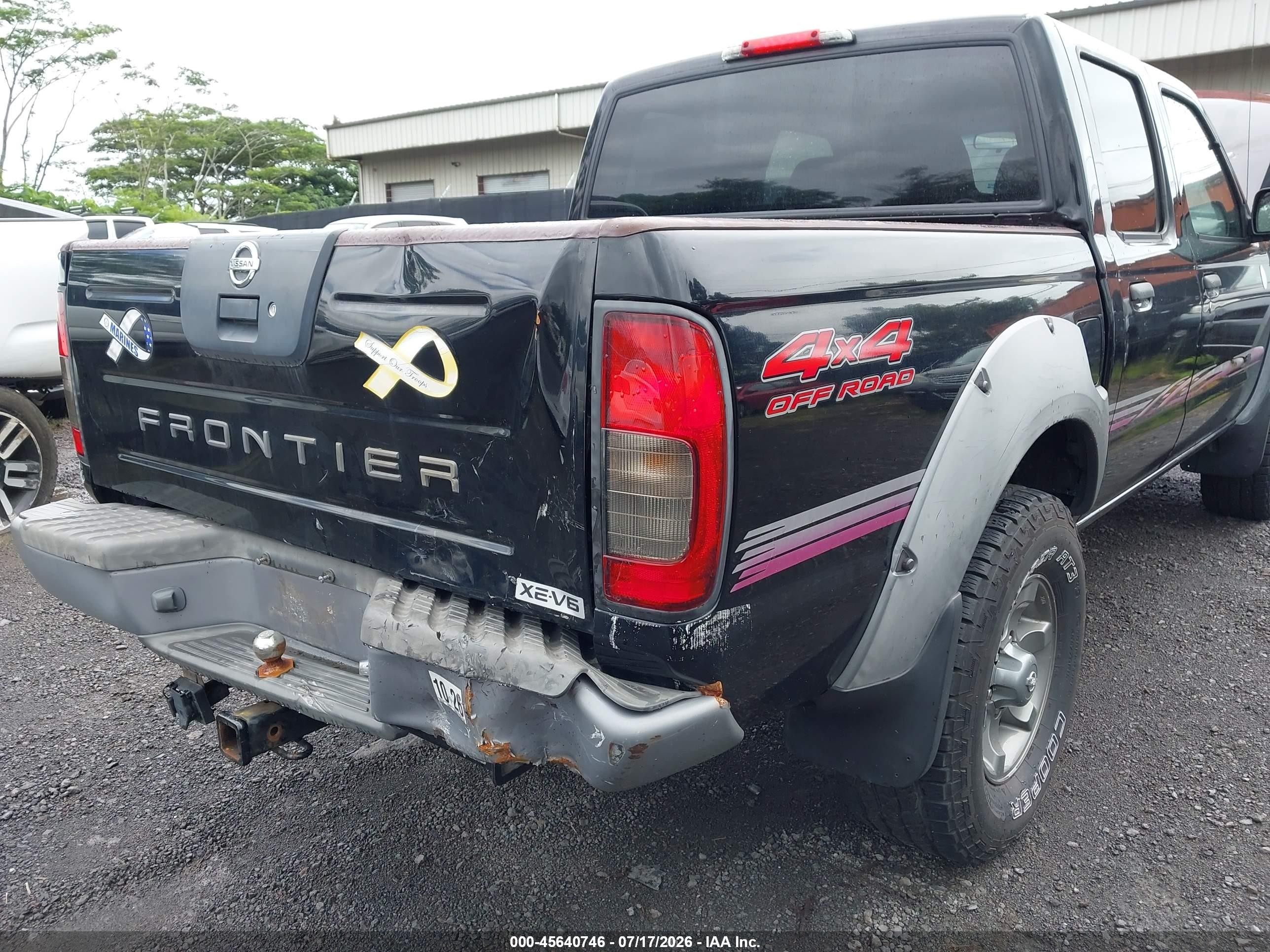 2003 Nissan Frontier Xe-v6 Black vin: 1N6ED27Y23C441646