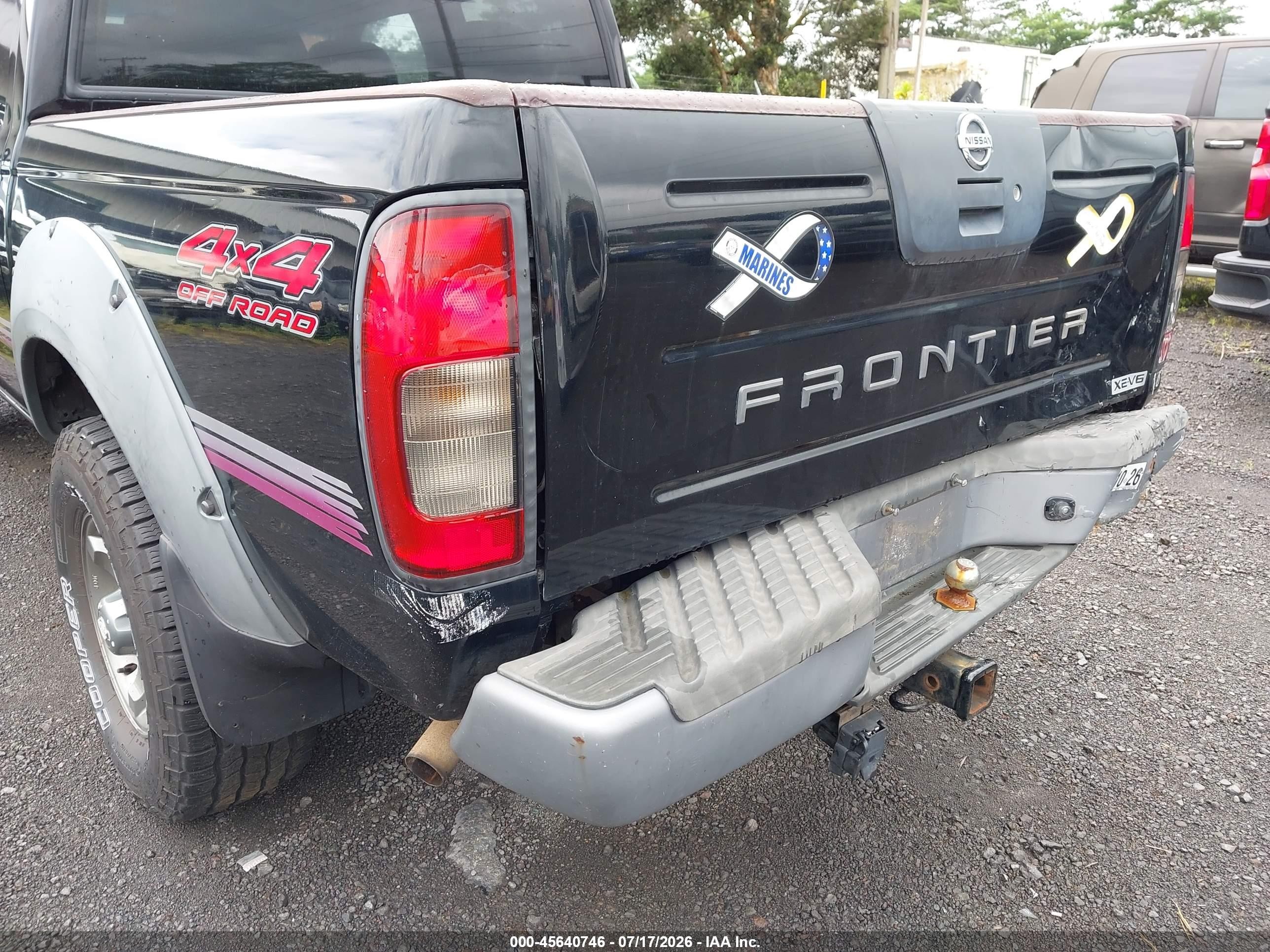 2003 Nissan Frontier Xe-v6 Black vin: 1N6ED27Y23C441646