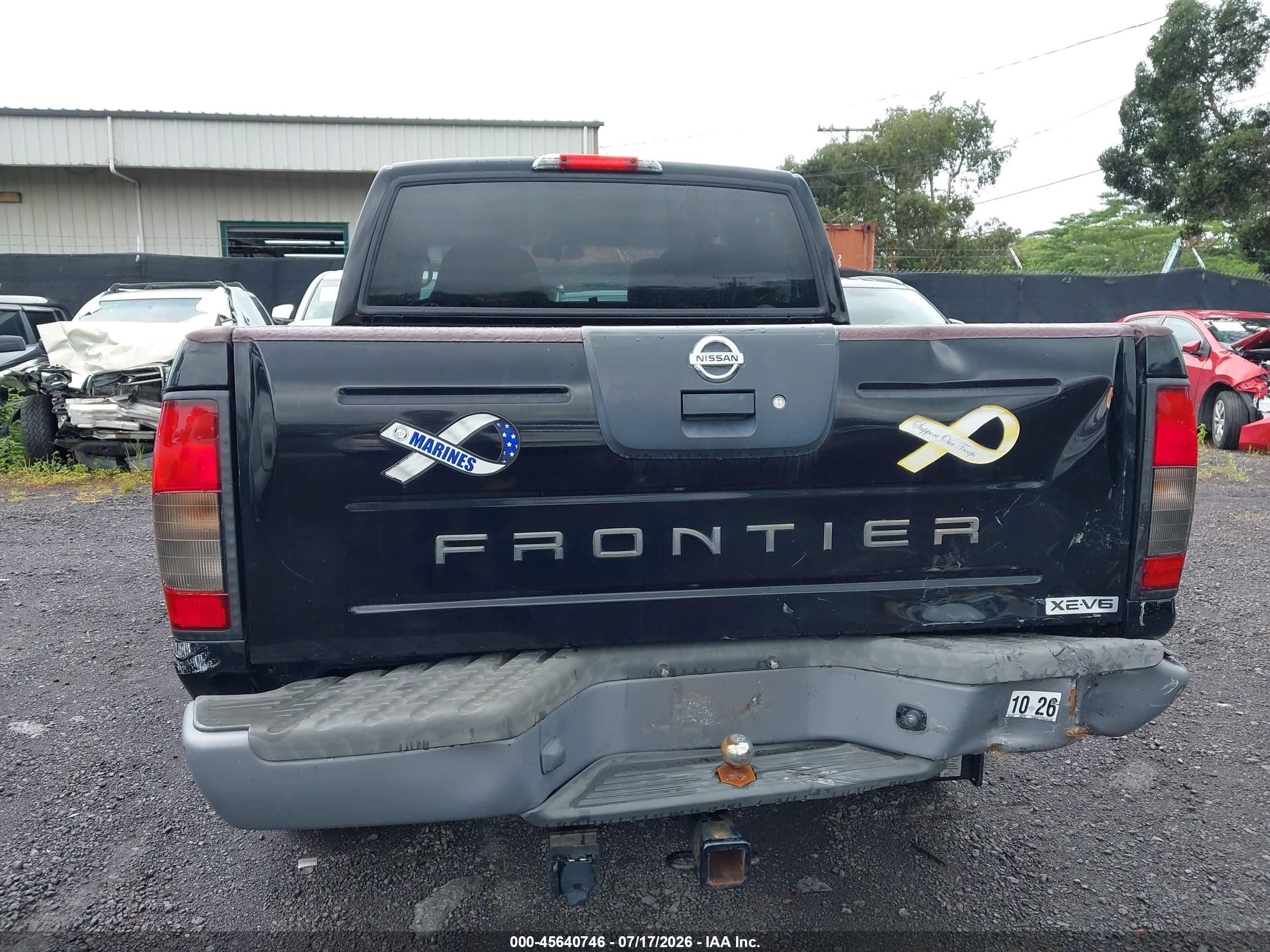 2003 Nissan Frontier Xe-v6 Black vin: 1N6ED27Y23C441646