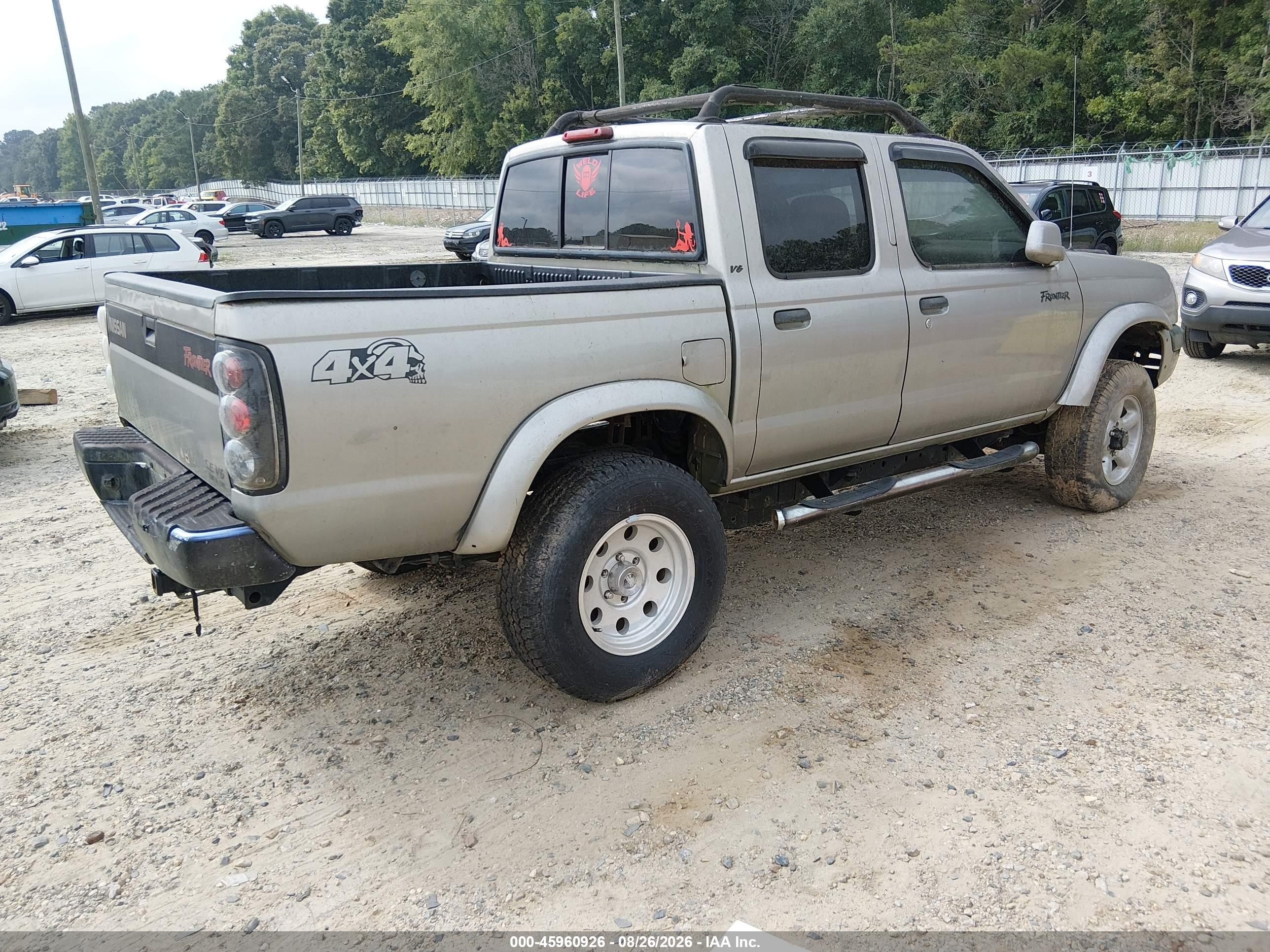 2000 Nissan Frontier Se-v6/xe-v6 Серый vin: 1N6ED27Y2YC434056