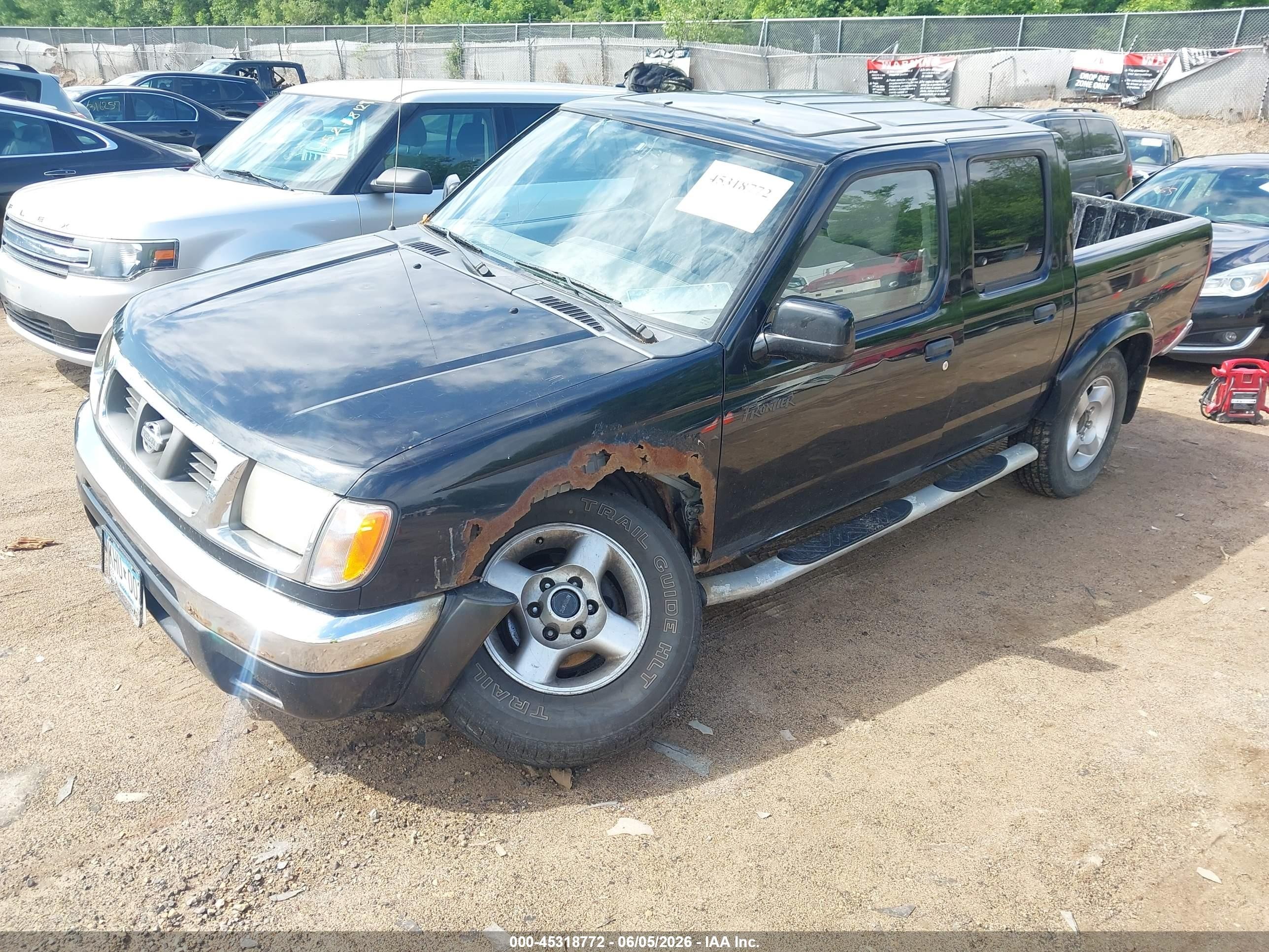 2000 Nissan Frontier Se-v6/xe-v6 Черный vin: 1N6ED27Y4YC354385