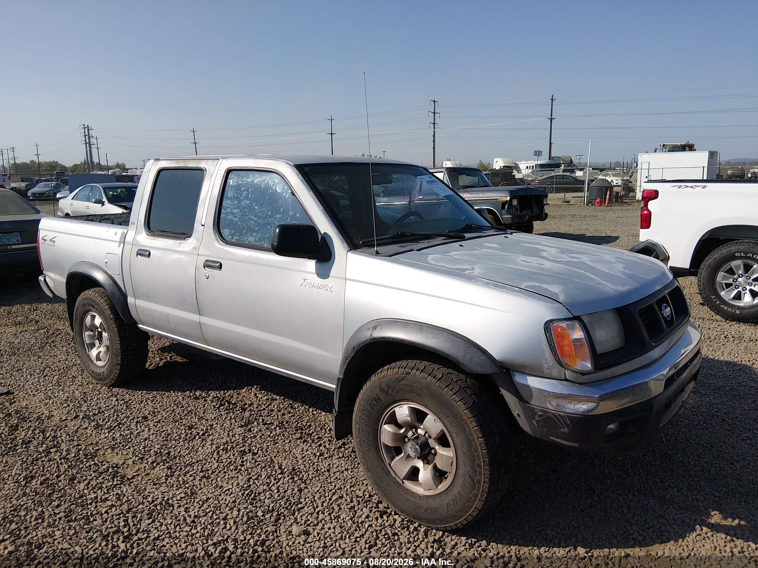 2000 Nissan Frontier Se-v6/xe-v6 Silver vin: 1N6ED27Y6YC331450