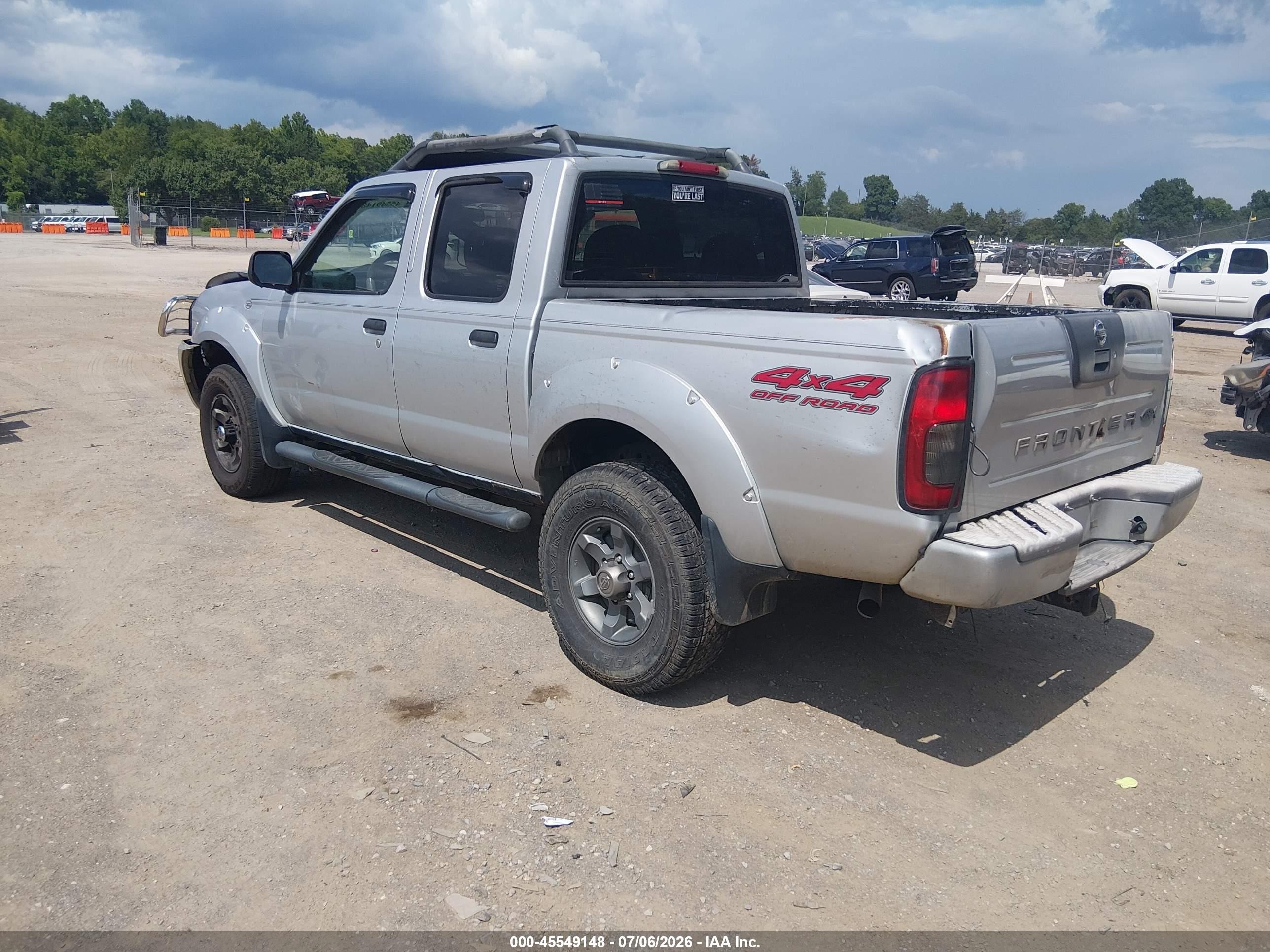 2004 Nissan Frontier Xe-v6 Silver vin: 1N6ED27YX4C424899