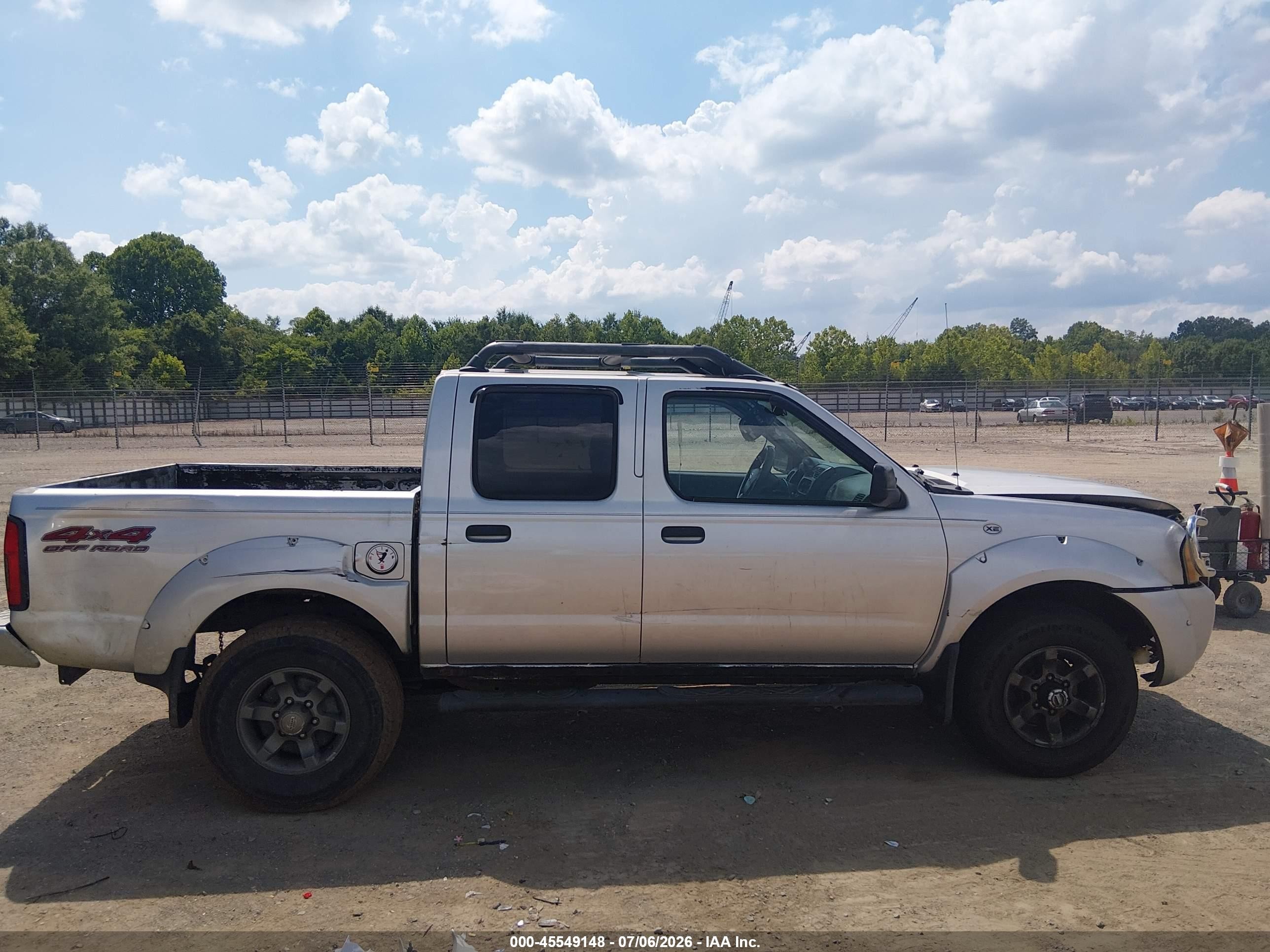 2004 Nissan Frontier Xe-v6 Silver vin: 1N6ED27YX4C424899