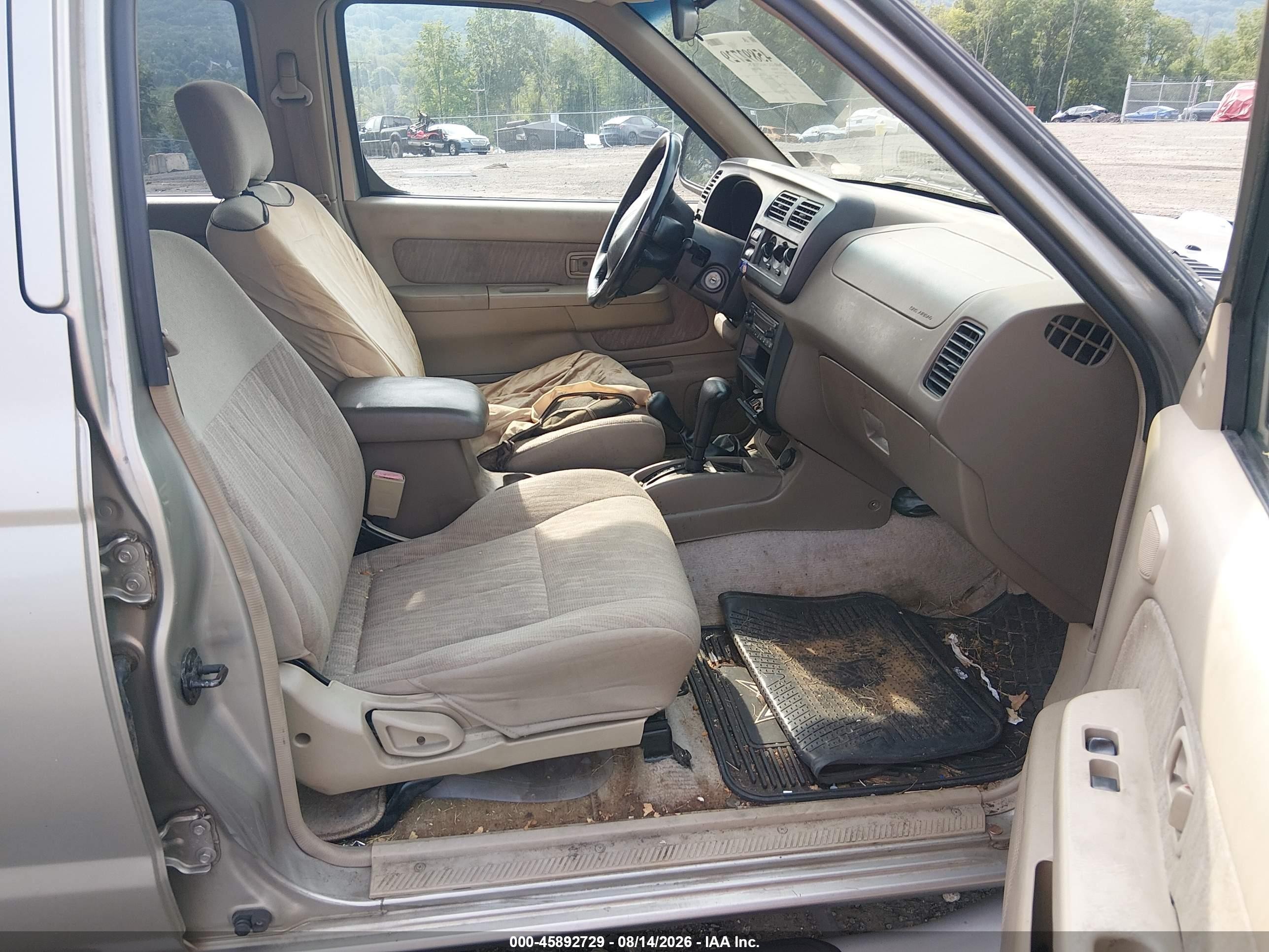 2000 Nissan Frontier Se-v6/xe-v6 Бежевый vin: 1N6ED27YXYC392882