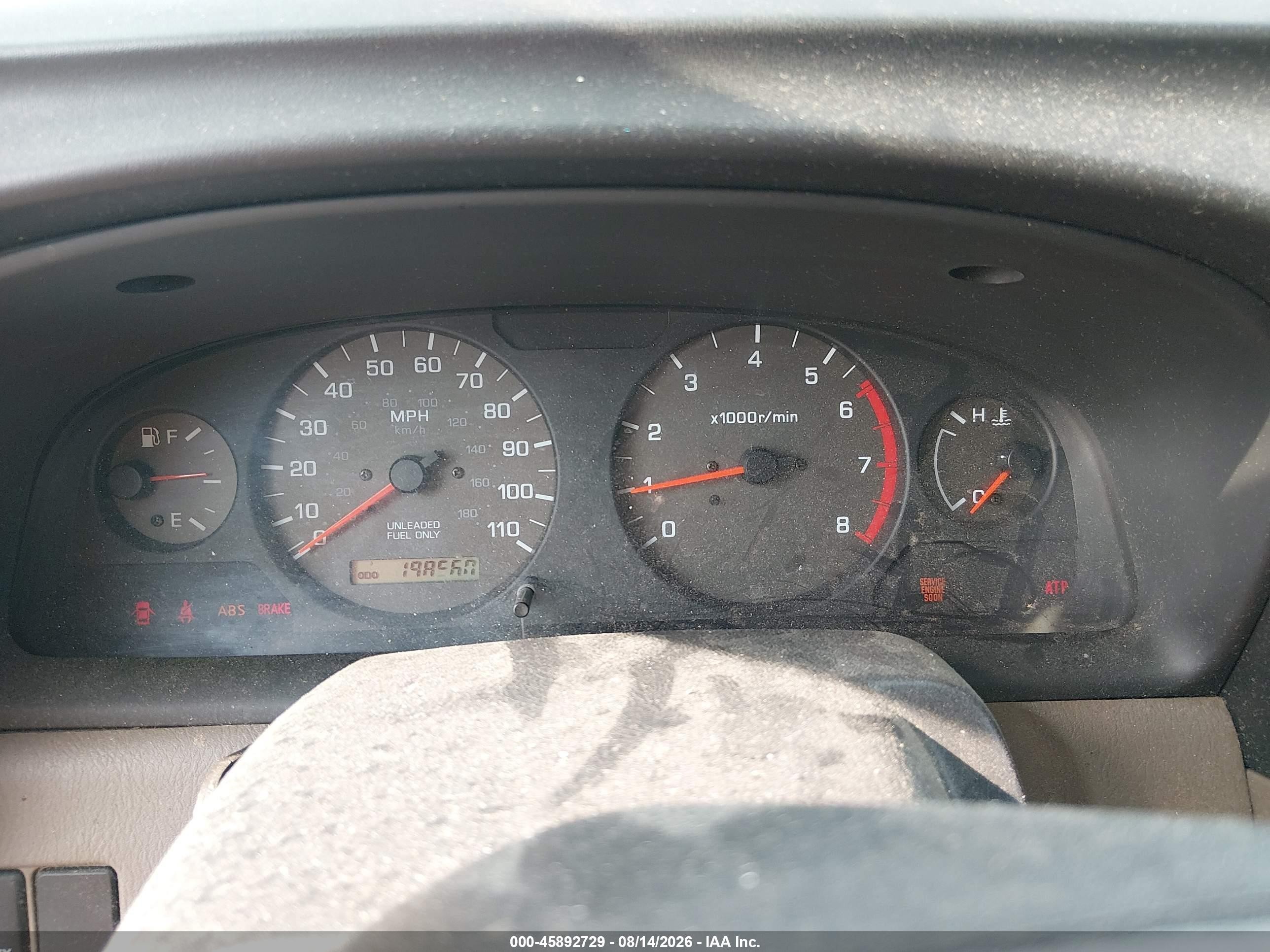 2000 Nissan Frontier Se-v6/xe-v6 Бежевый vin: 1N6ED27YXYC392882