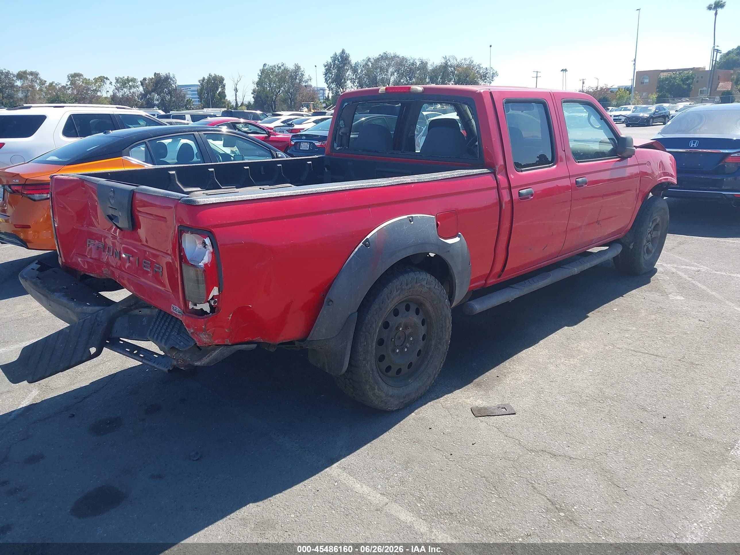 2003 Nissan Frontier Xe-v6 Красный vin: 1N6ED29X13C414569