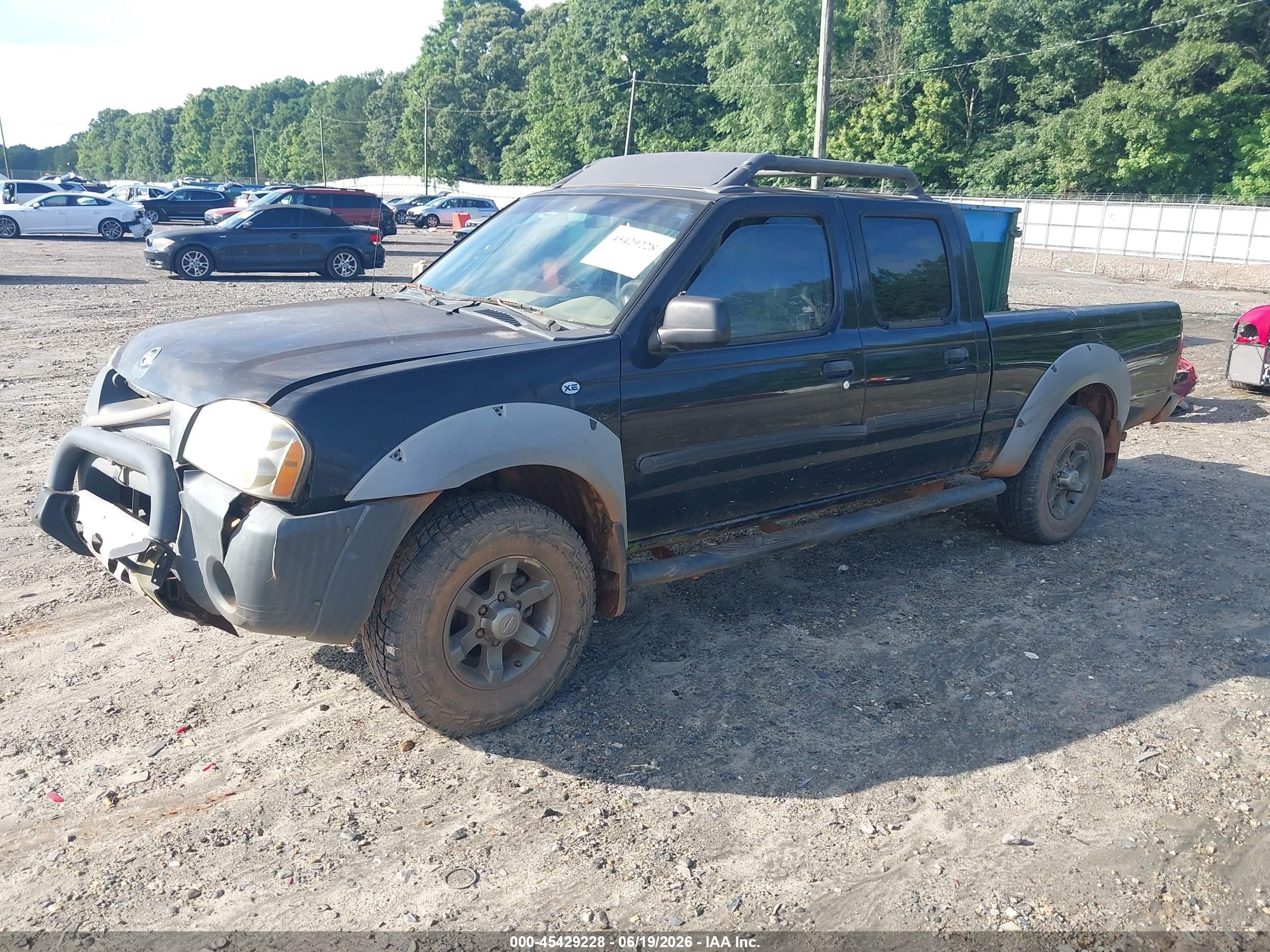 2002 Nissan Frontier Xe-v6 Black vin: 1N6ED29X22C340352