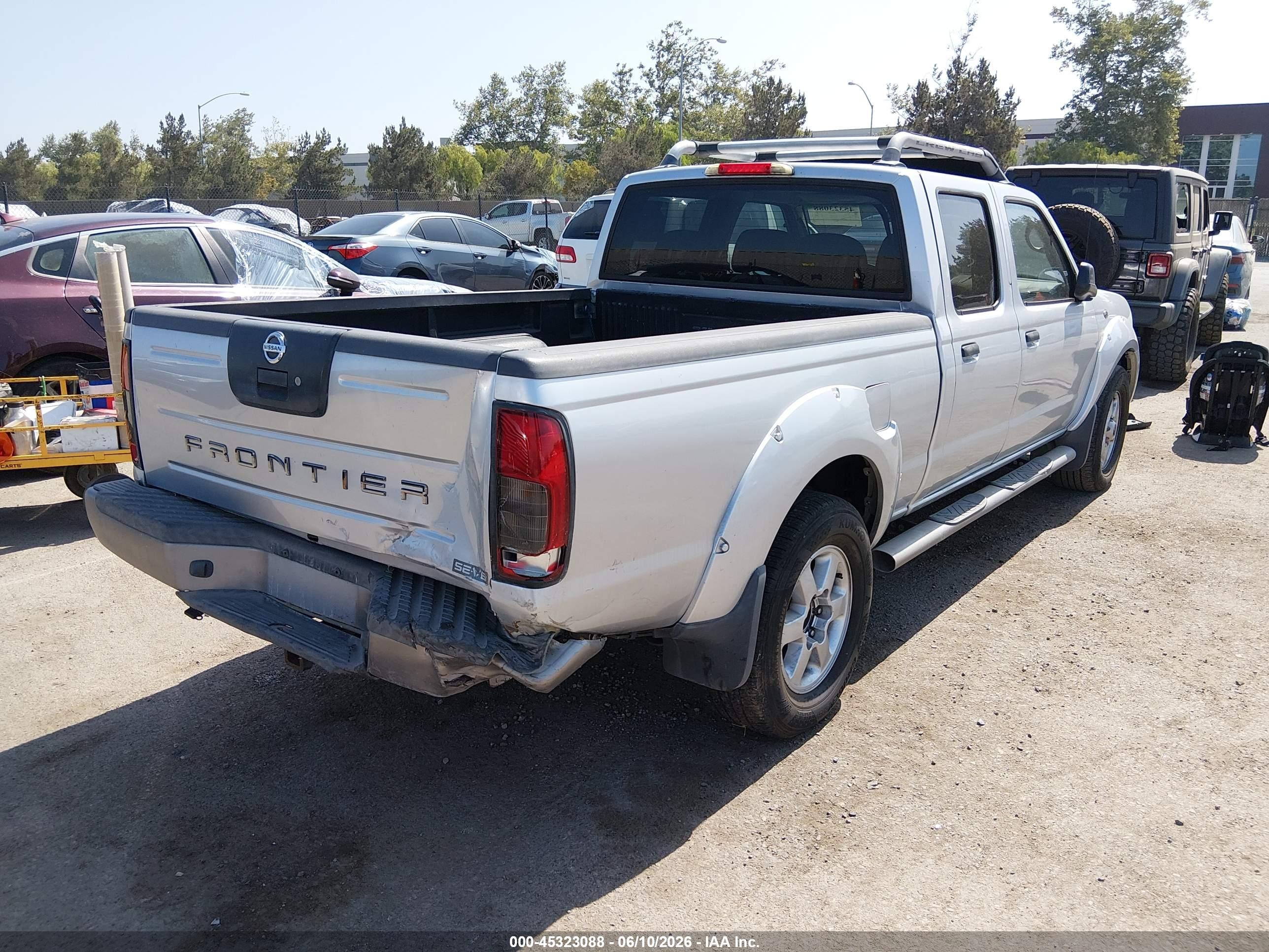 2003 Nissan Frontier Se-v6 Silver vin: 1N6ED29X23C449623